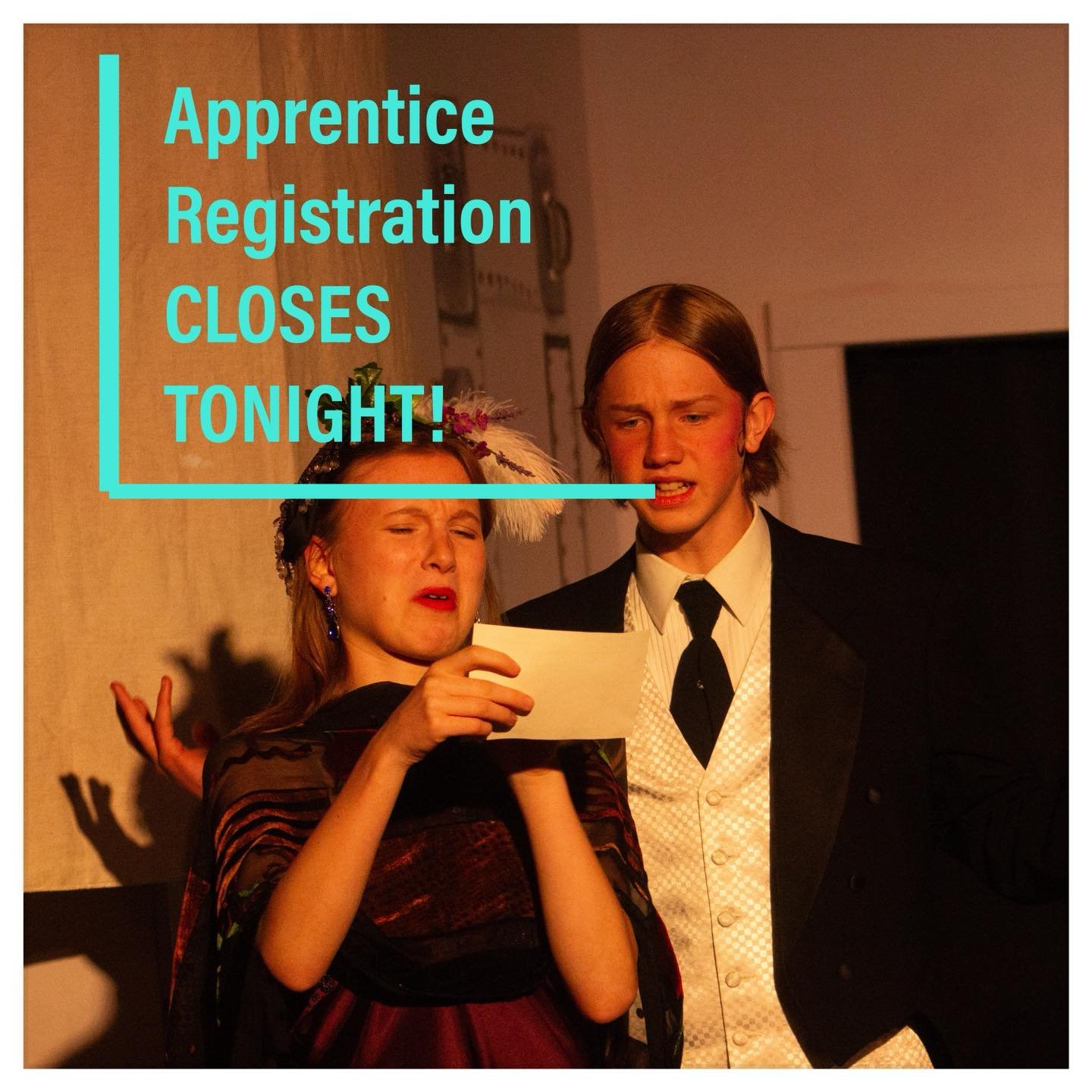 Just a few more hours left to sign up for the Apprentice Program!

Head over to theoldbrick.org/the-apprentice-program to register now!

#oldbrickplayhouse #theatre #westvirginia #obp #art #randolphcounty #theater #arts #elkinswv #obpapprentices #aft