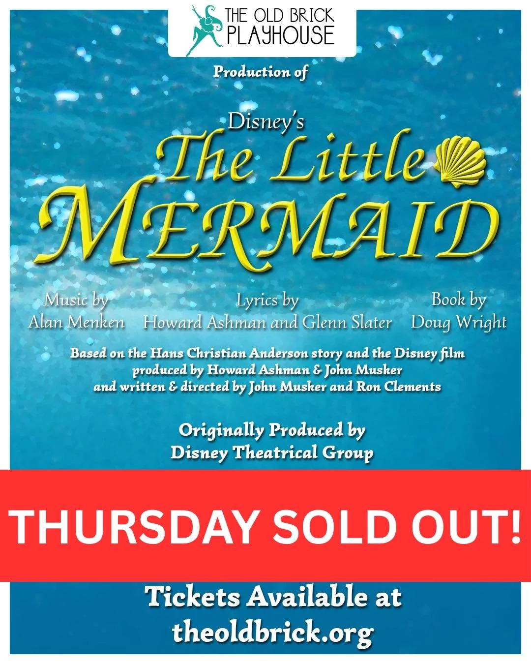 Thursday night&rsquo;s show is booked to the gills!! 

If you haven&rsquo;t gotten your tickets yet, Sunday night is your last chance! Head to theoldbrickplayhouse.org/shop to get yours before they&rsquo;re all gone!!

#oldbrickplayhouse #theatre #we