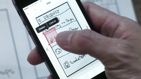 Use of the POP application, a prototyping tool which instantly adds functionality to drawings.