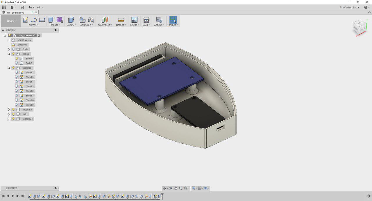 We extensively used Fusion 360 to design all our props and gadgets