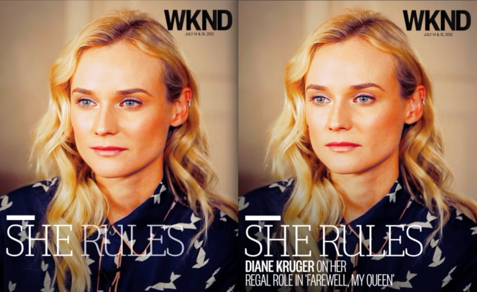 Diane Kruger Cinemagraph Portrait