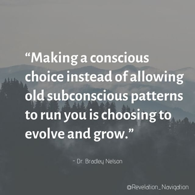 And sometimes that first conscious choice is to get rid of the subconscious programming! That's where it started for me. I was exhausted from trying and trying again hoping for different results. I have no idea how much my old programming was running