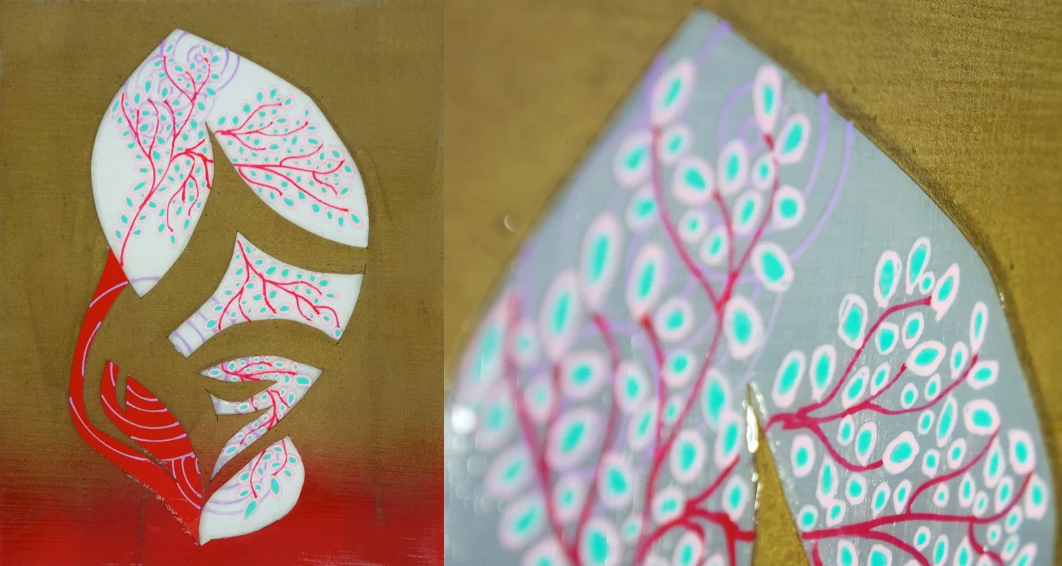 "UROR" - W. 8 1/2"x H. 10 3/4" - MIXED-MEDIA - 2015