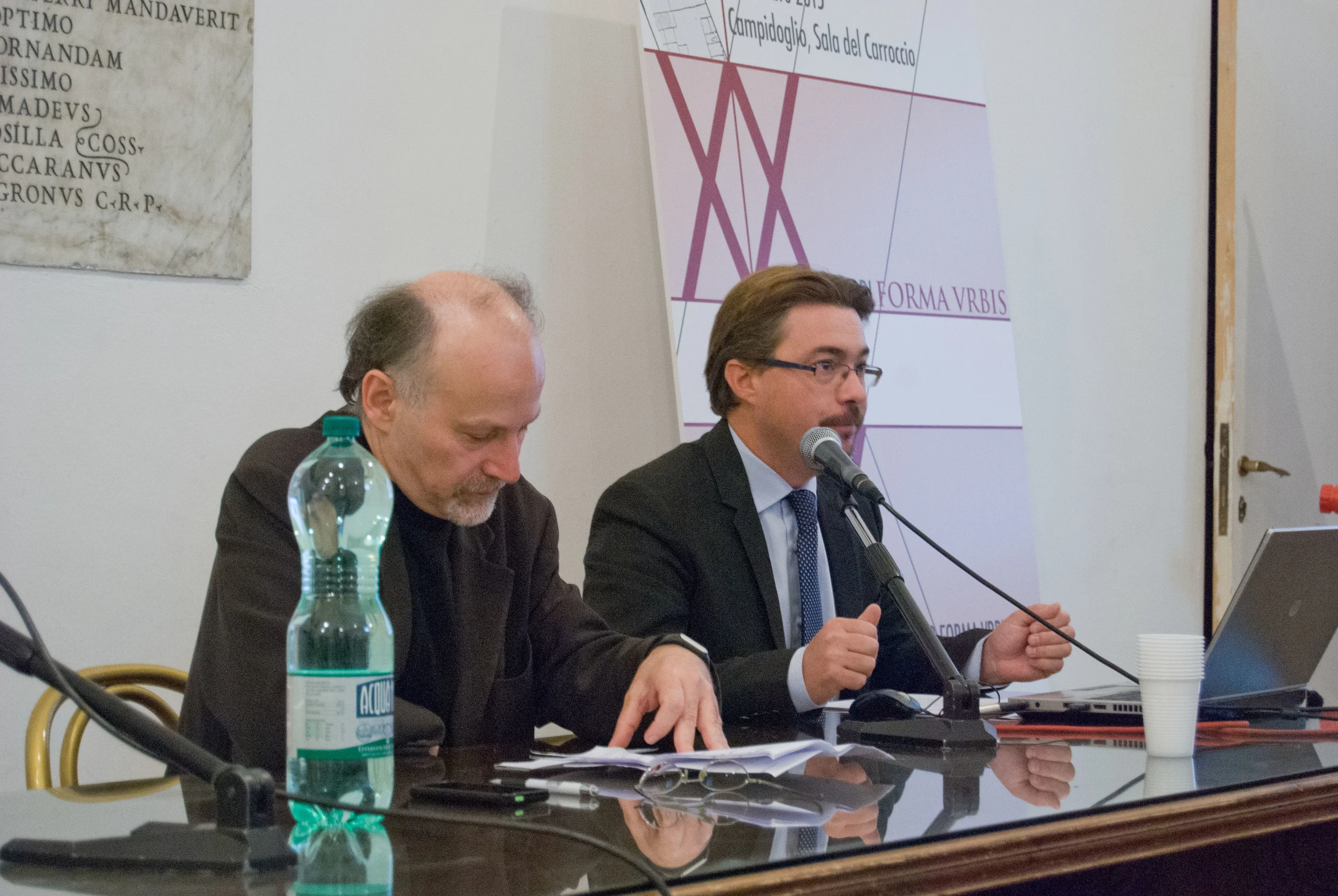 Da destra Stephen Kay (British School at Rome) ed Ettore Janulardo ("Sapienza" - Università di Roma)