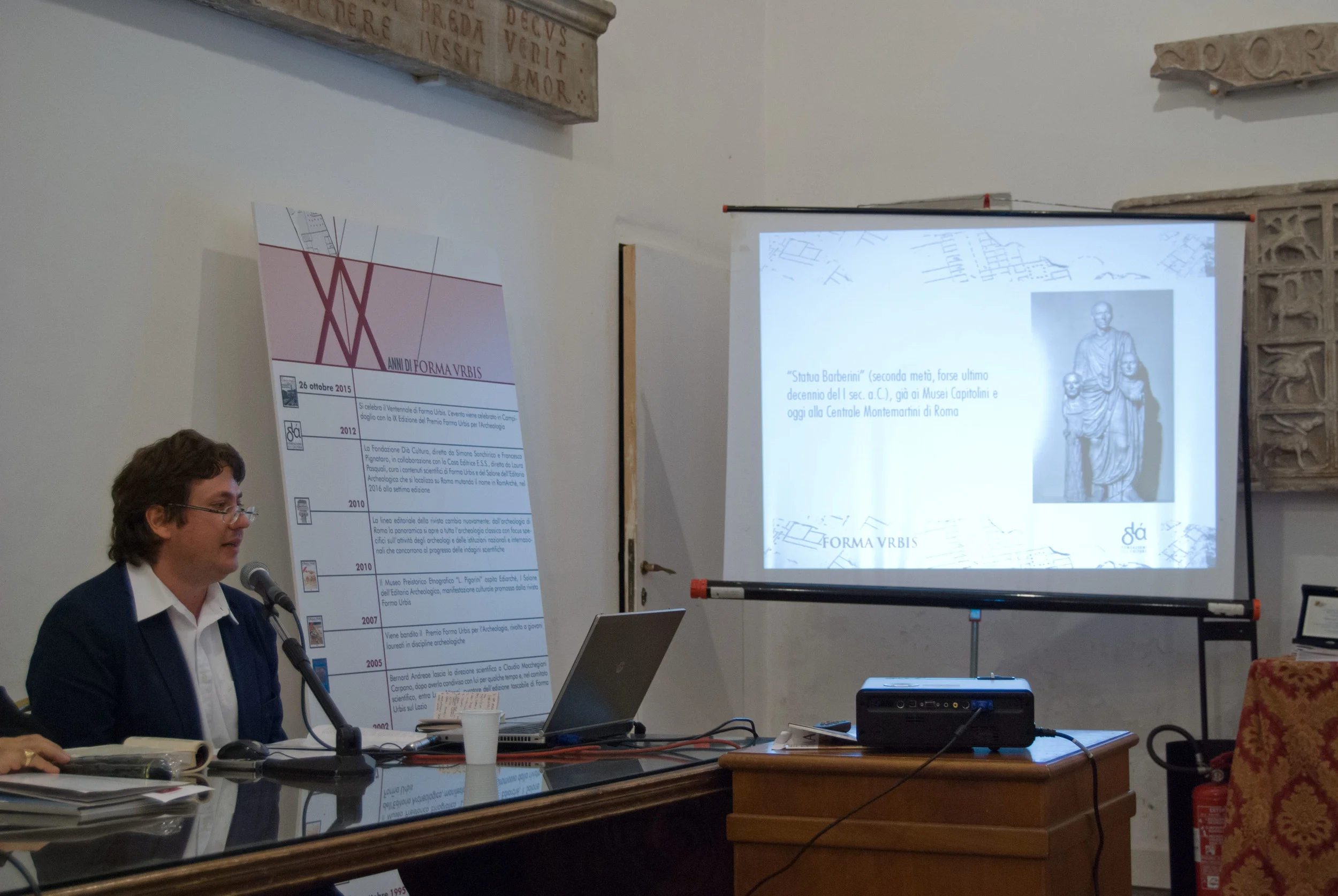 Valentino Nizzo (Direzione Generale Musei - MiBACT) relatore della seconda sessione sul diritto di famiglia nell'antichità romana