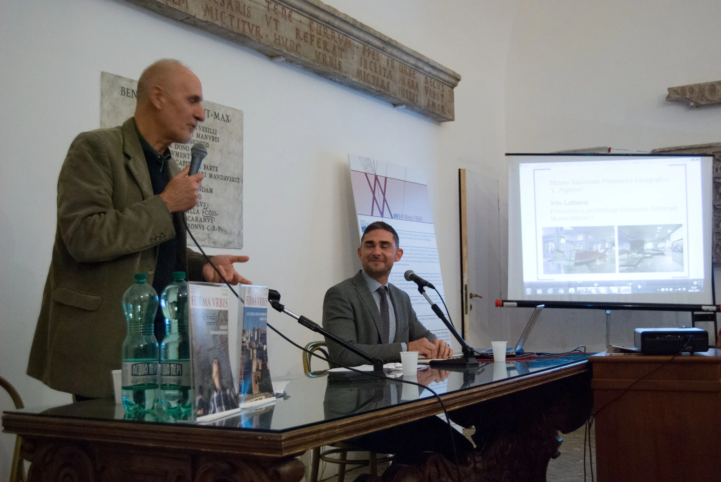 Da sinistra Vito Lattanzi (Direzione Generale Musei - MiBACT) e Francesco Pignataro (Fondazione Dià Cultura)