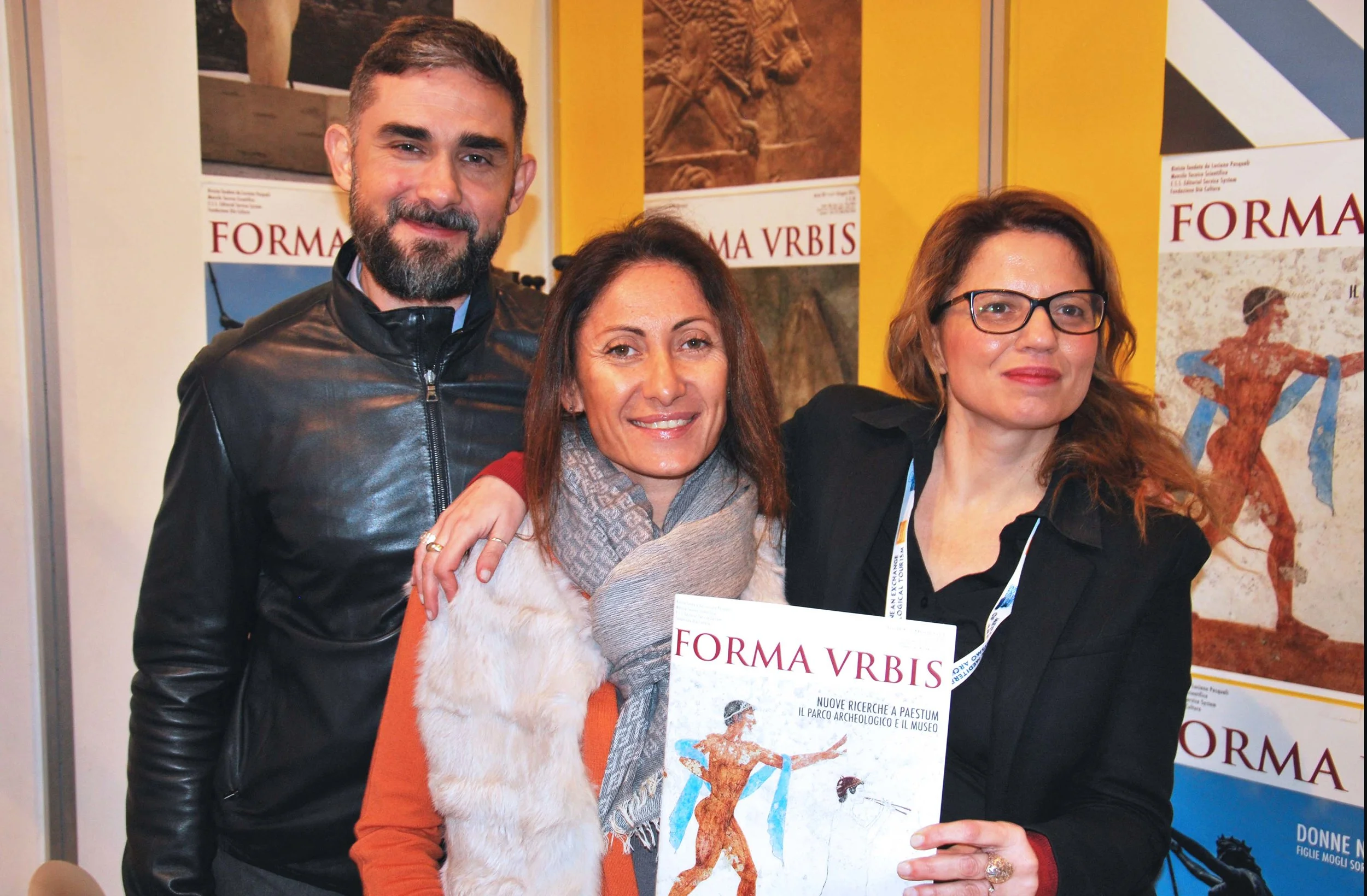 Francesco Pignataro e Simona Sanchirico con l'editore di Forma Urbis Laura Pasquali