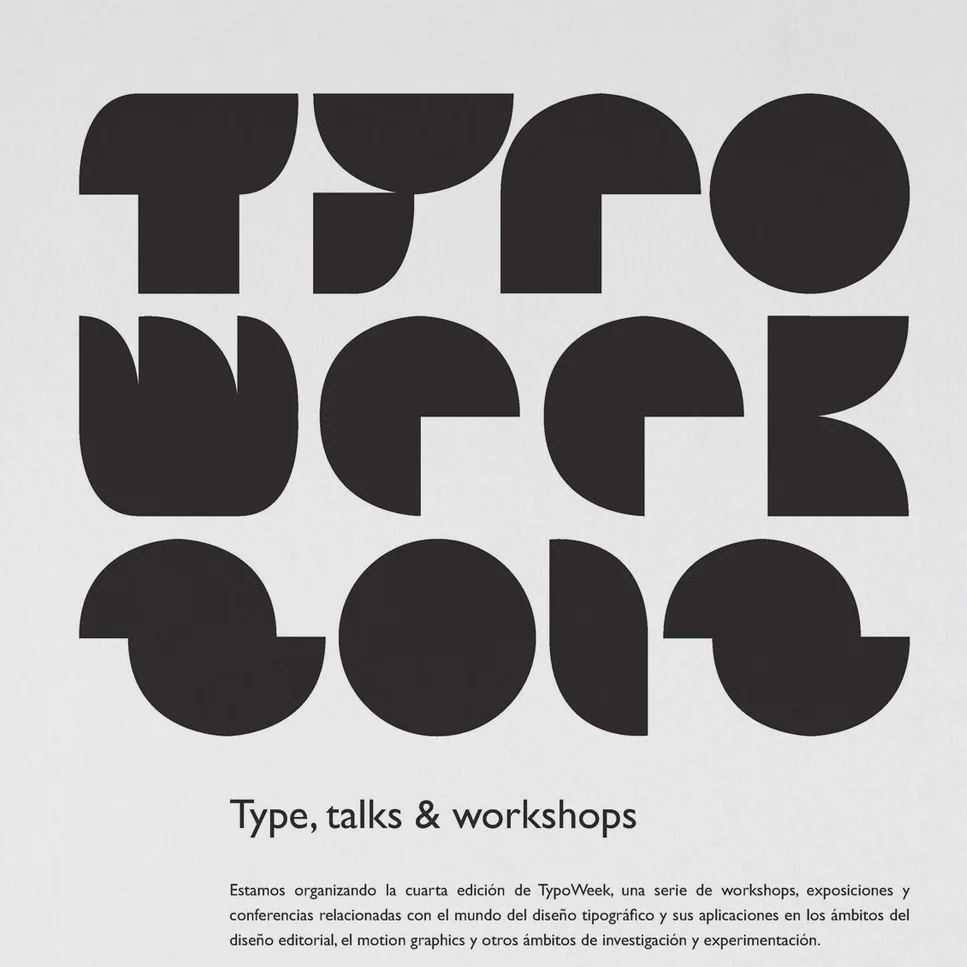  Aplicación de la tipografía en el cartel en negro 