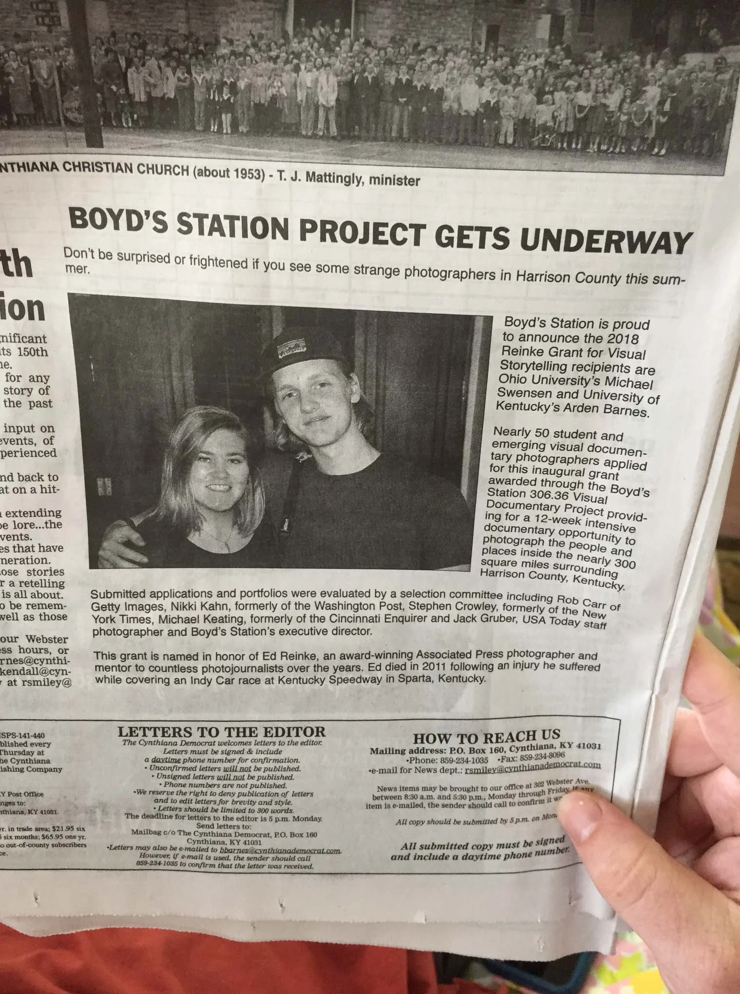 306.36 in the Cynthiana Democrat