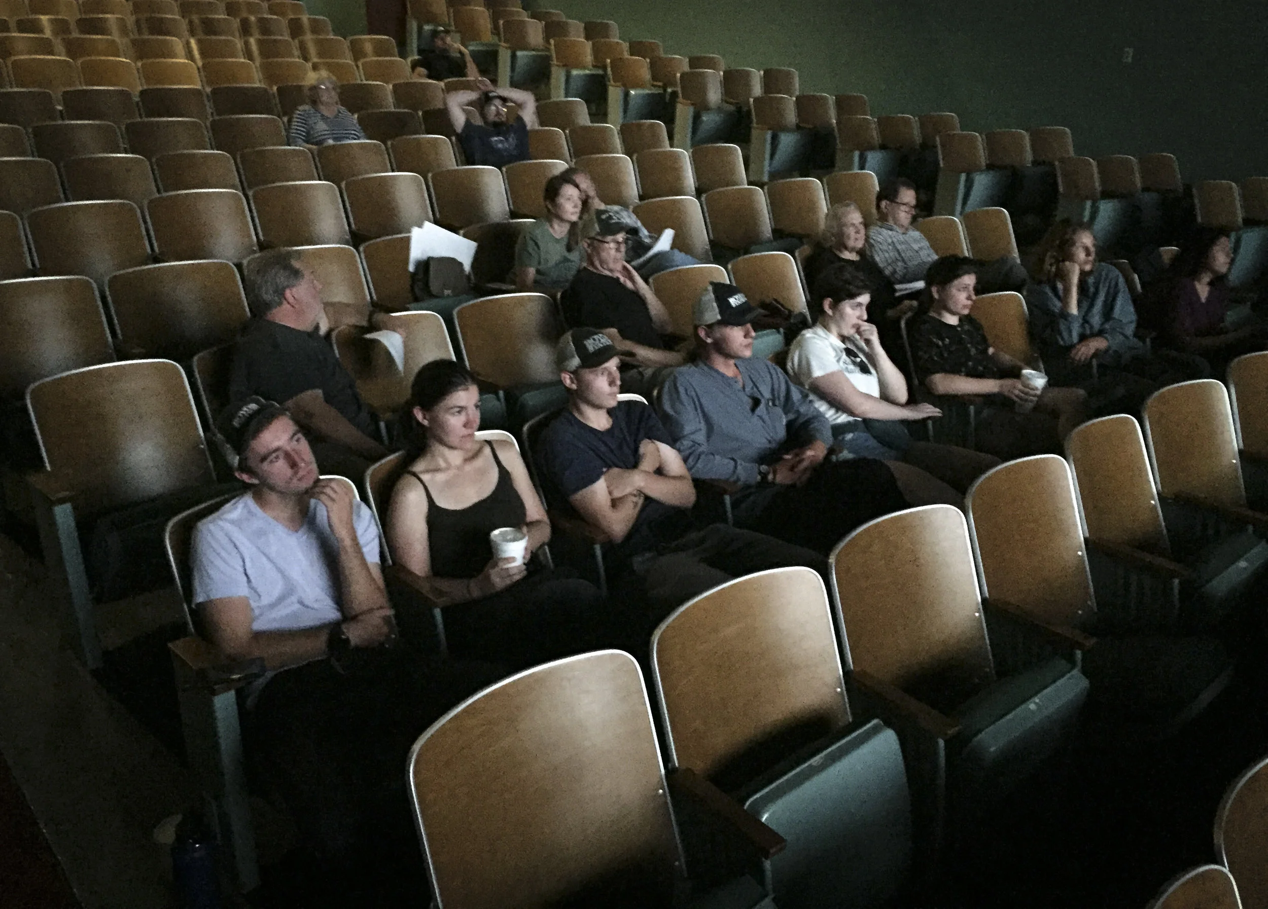 Participants and judges at the historic Rohs Opera House during the judging on Sunday, July 14, 2019. Photo by Jack Gruber
