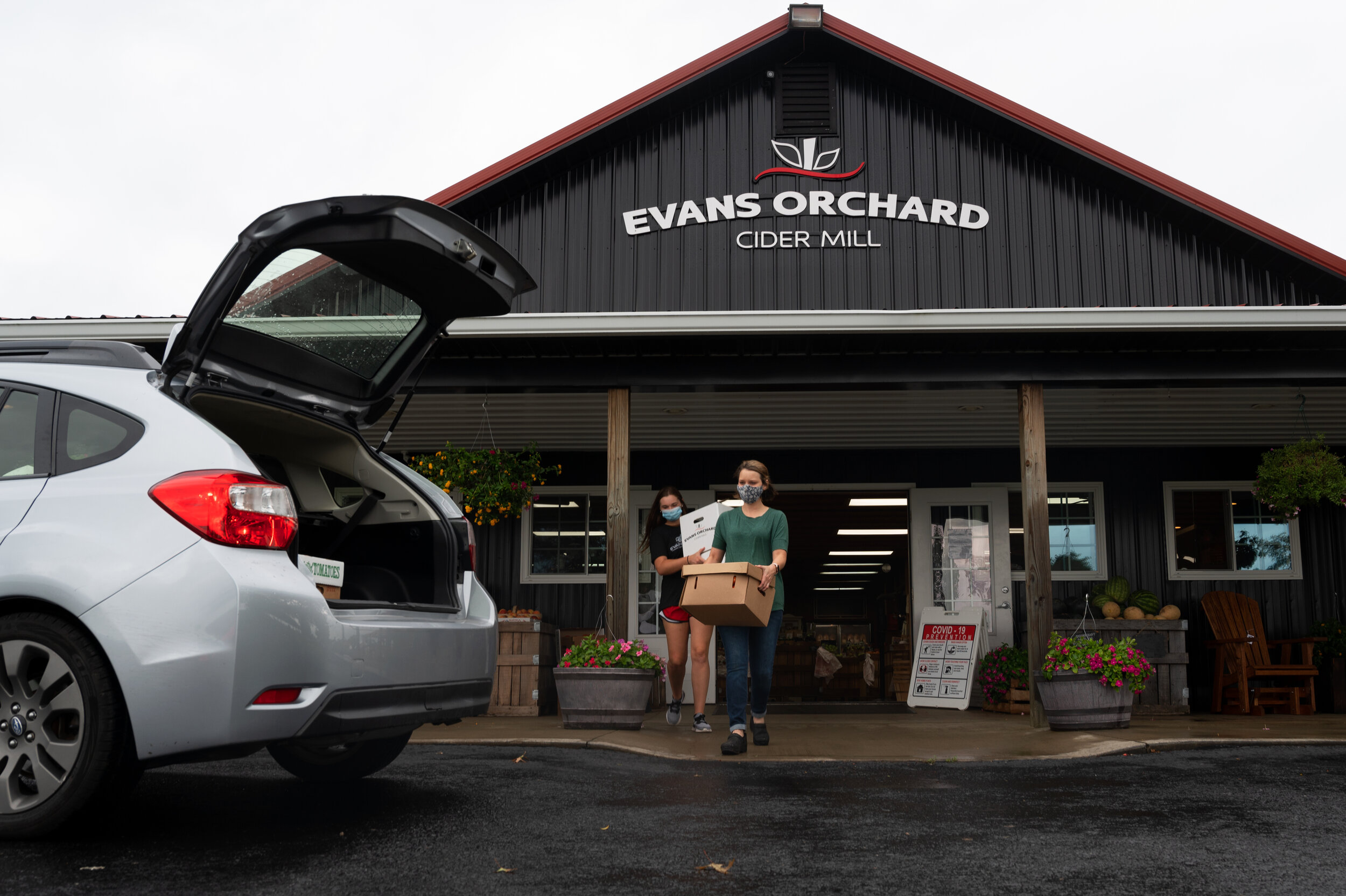  Evans Orchard is one of four farms that Karey Riddell frequents on a weekly basis to source items for The Burley Market and Cafe. 
