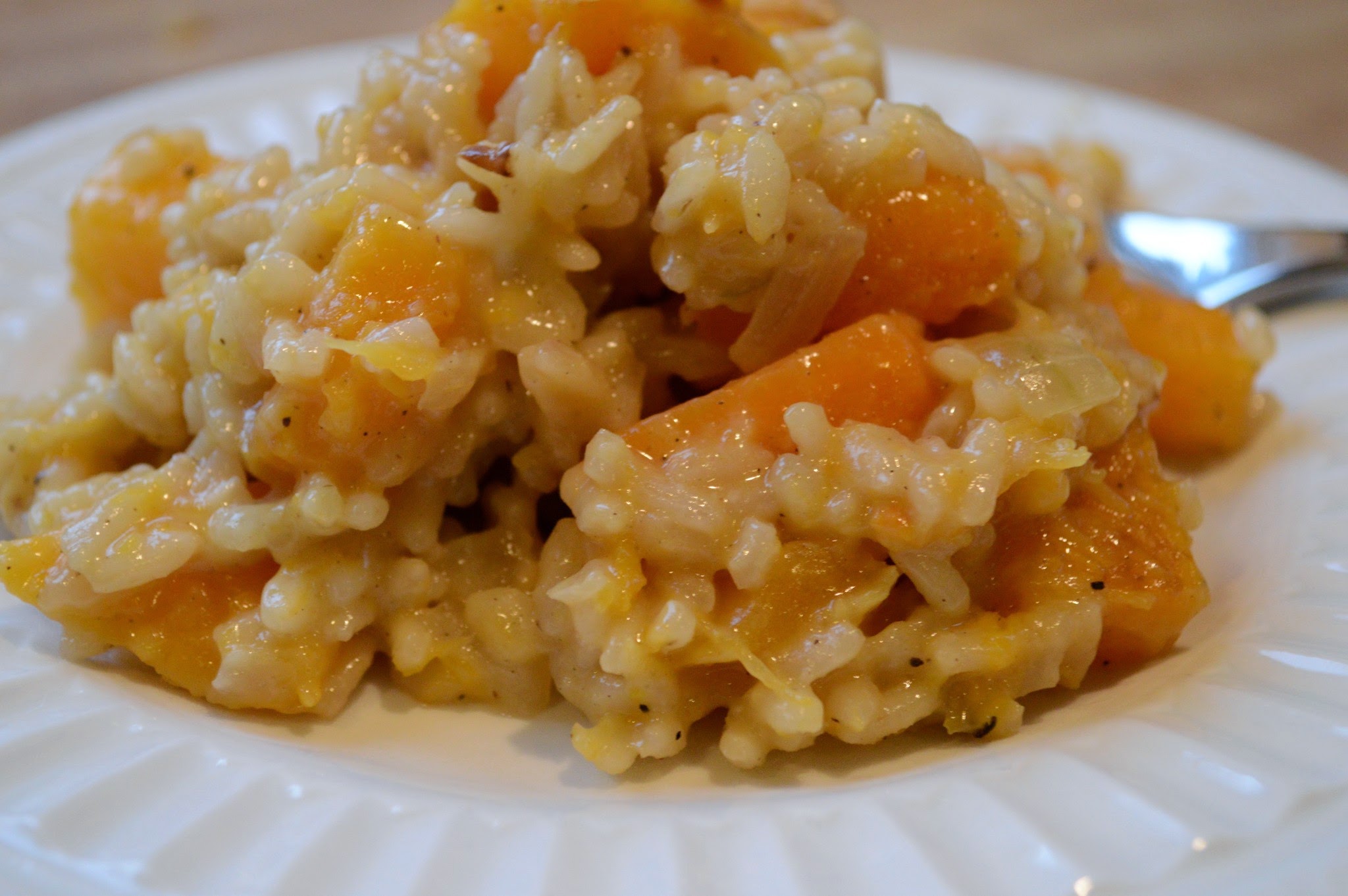 How to Make Microwave Risotto with Winter Squash, Maple Syrup and Sage 