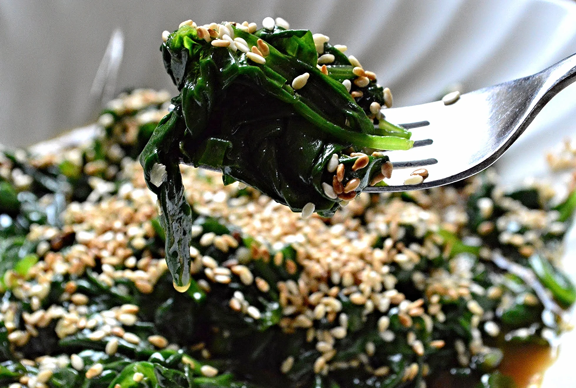 Sauteed Sesame Spinach — Unwritten Recipes