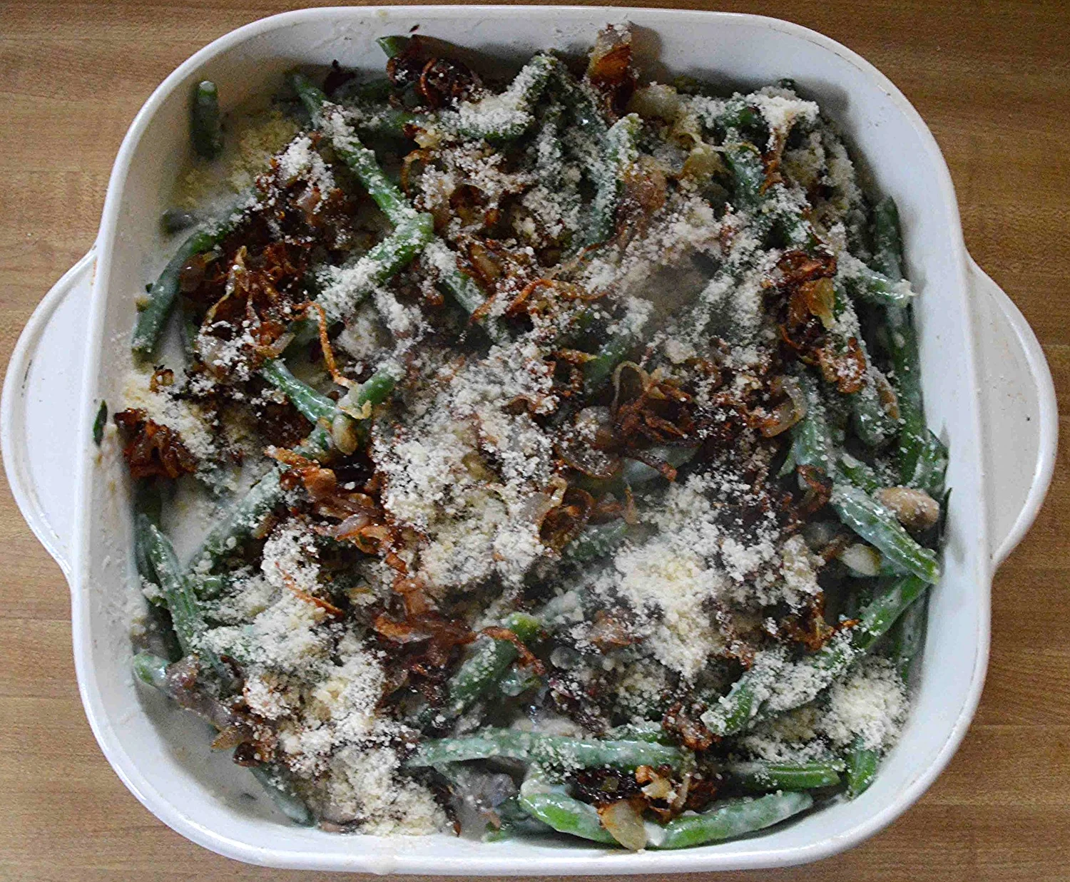 Holiday Green Bean Casserole with Crispy ShallotsLightened Up