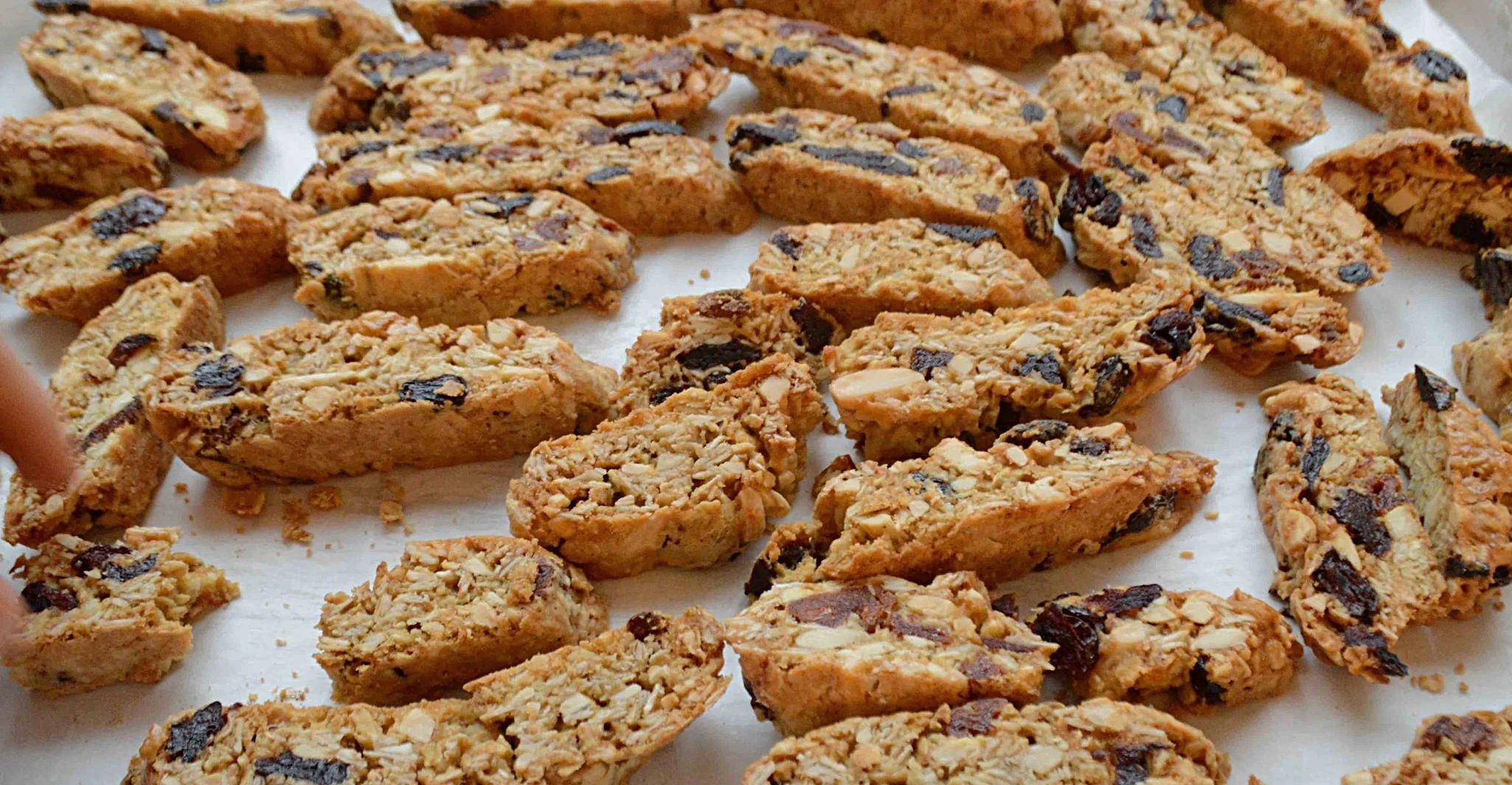 Cherry Almond Oatmeal Biscotti — Unwritten Recipes