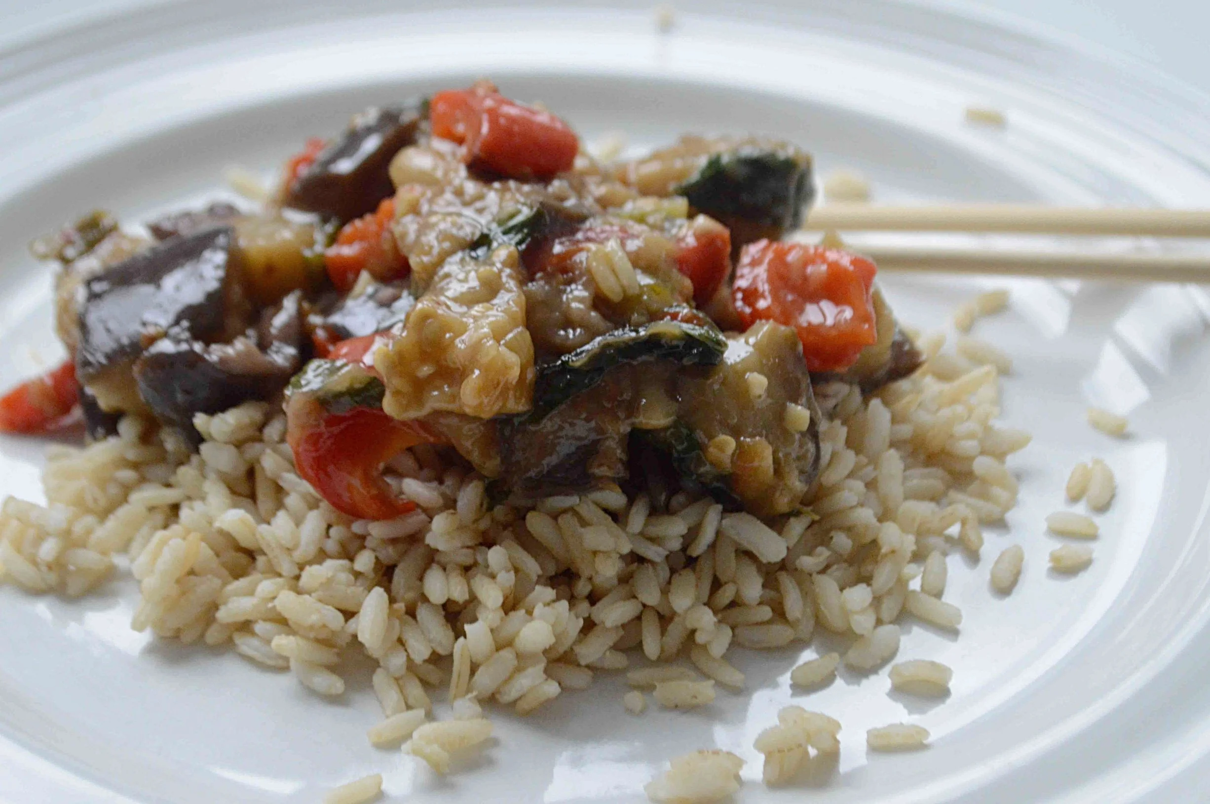 ThaiStyle StirFried Eggplant with GarlicBasil Sauce — Unwritten Recipes