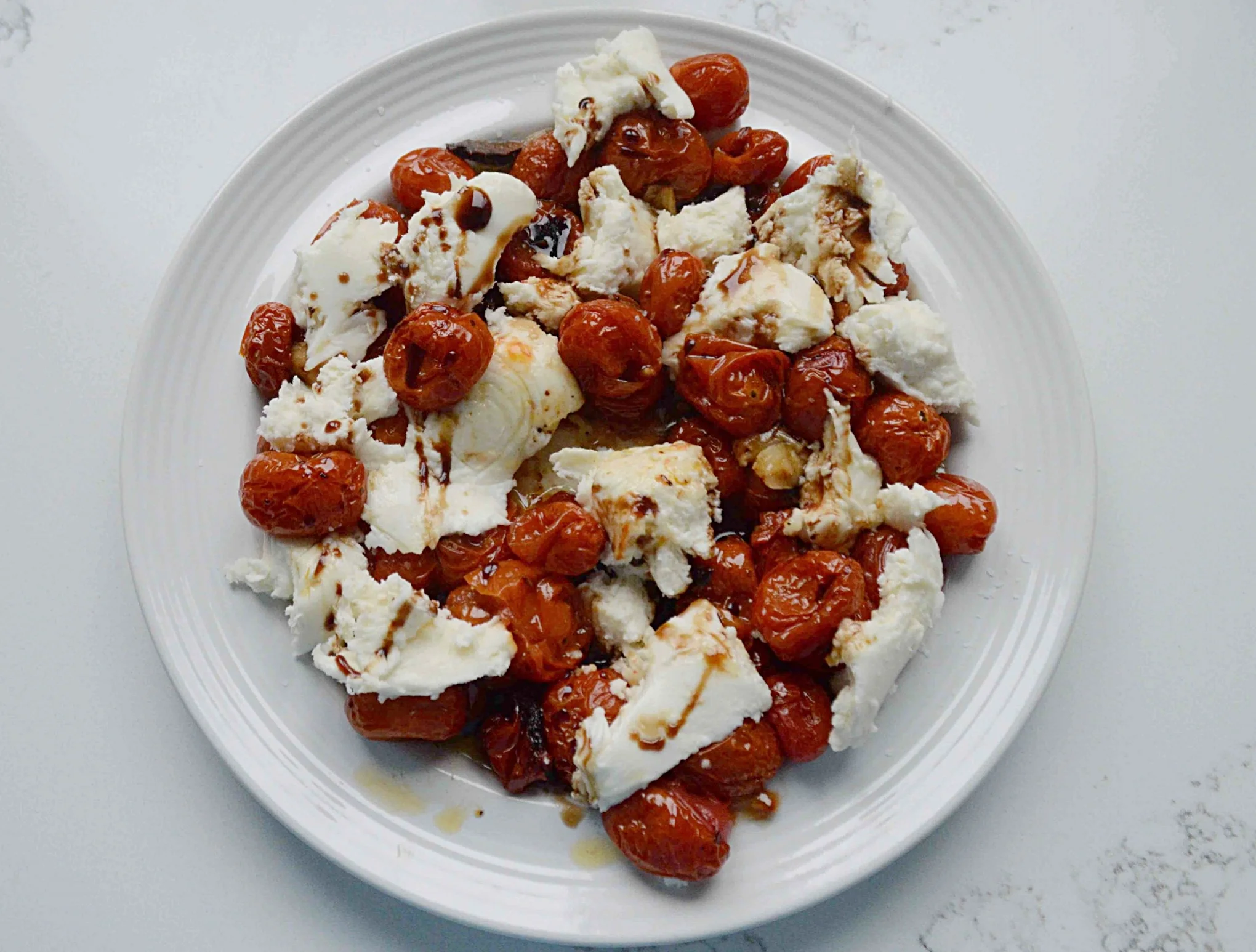 Roasted Tomato Caprese Salad Unwritten Recipes