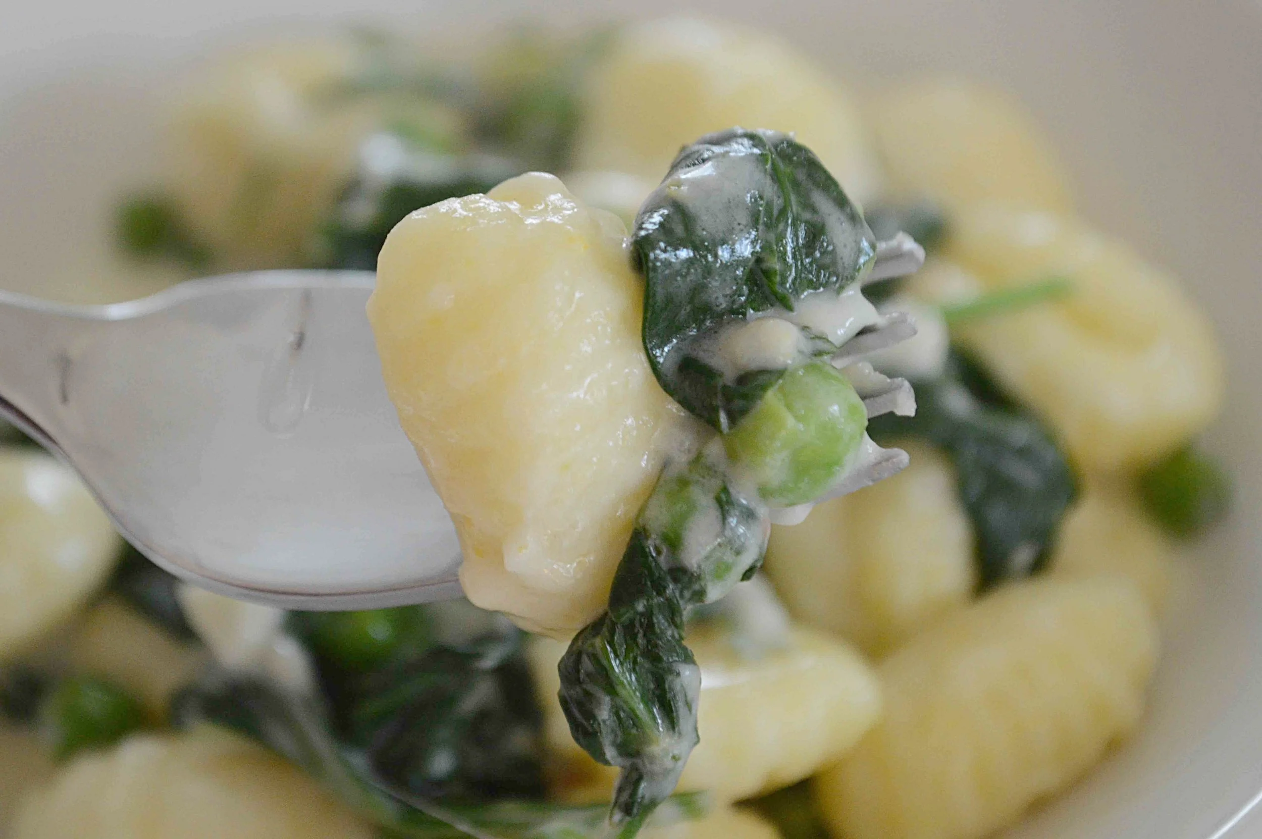 Gnocchi with Lemon, Spinach and Peas — Unwritten Recipes