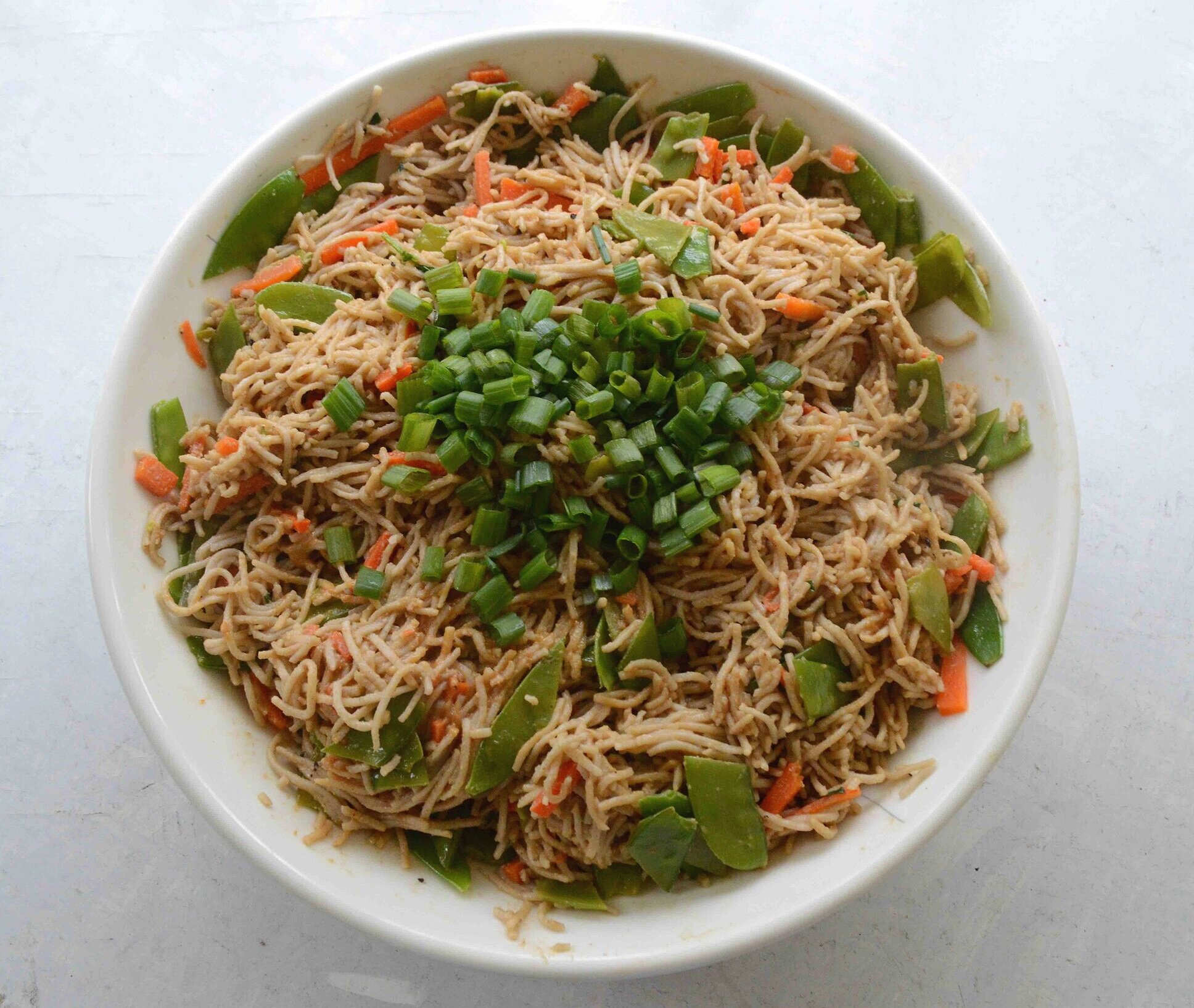 Peanutty Soba Noodles with Snow Peas & Carrots — Unwritten Recipes