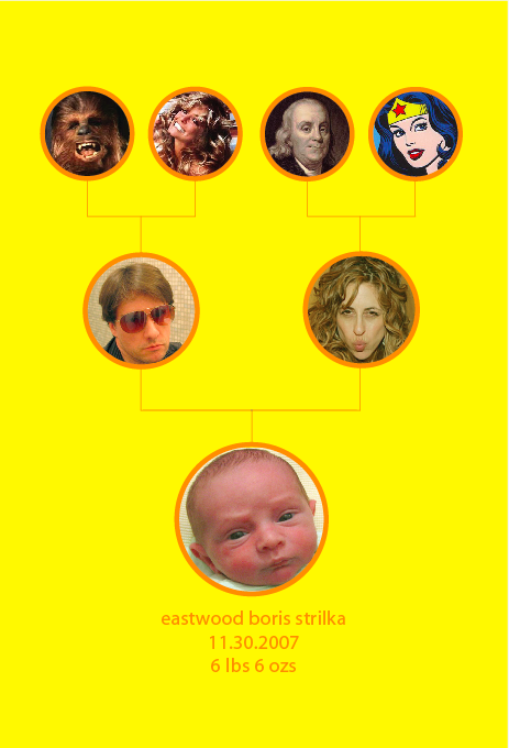 My son's birth announcement