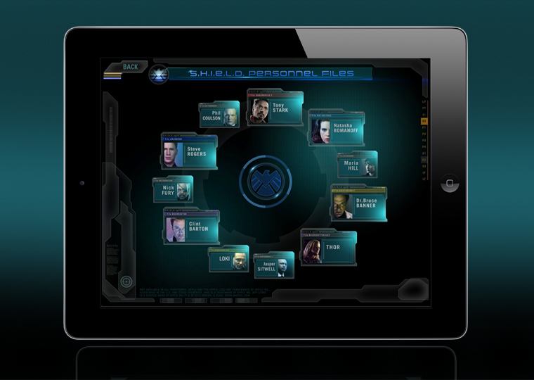 Avengers Second Screen iPad App