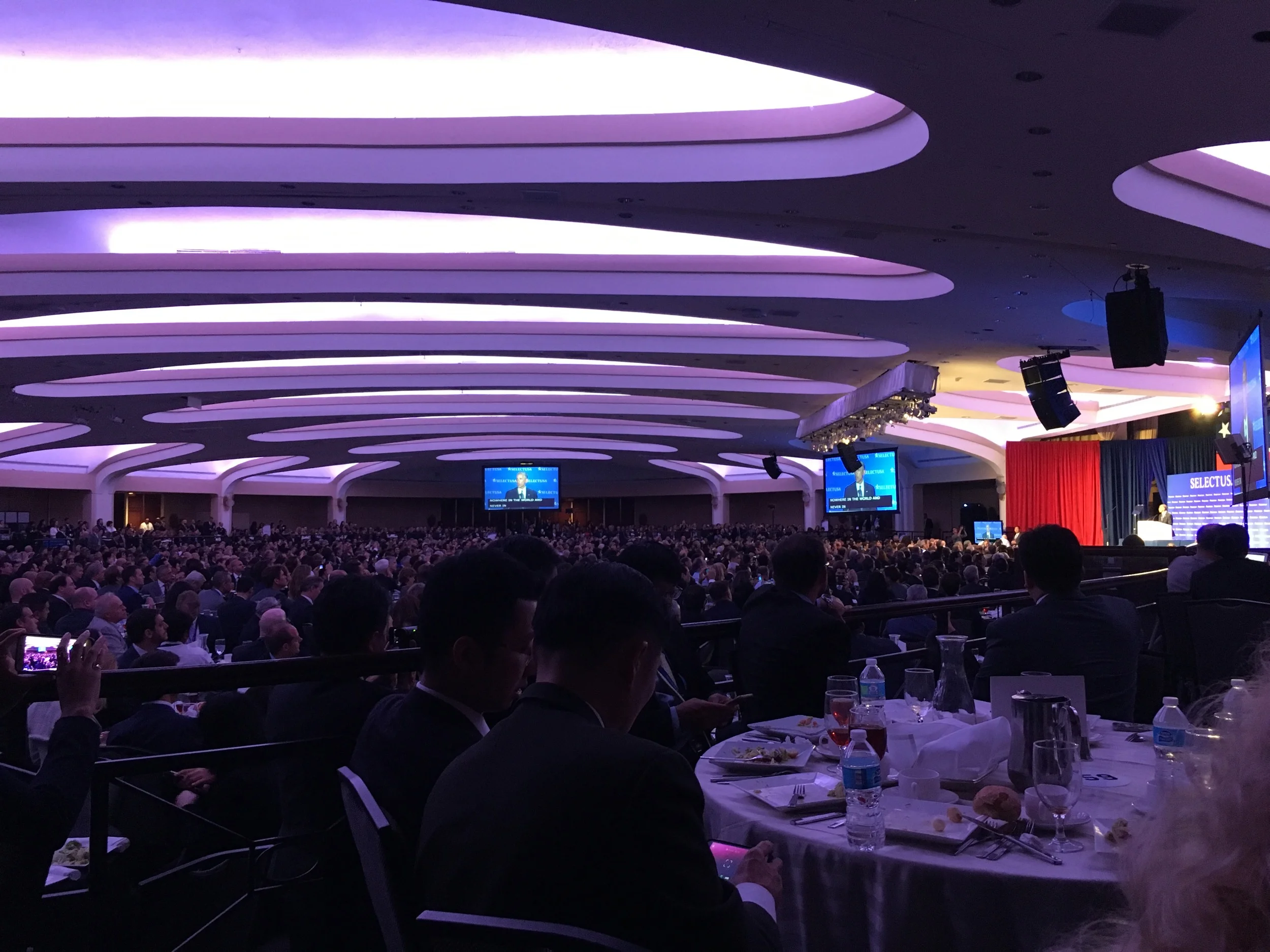 President Obama addressing the crowd at SelectUSA 2016. 