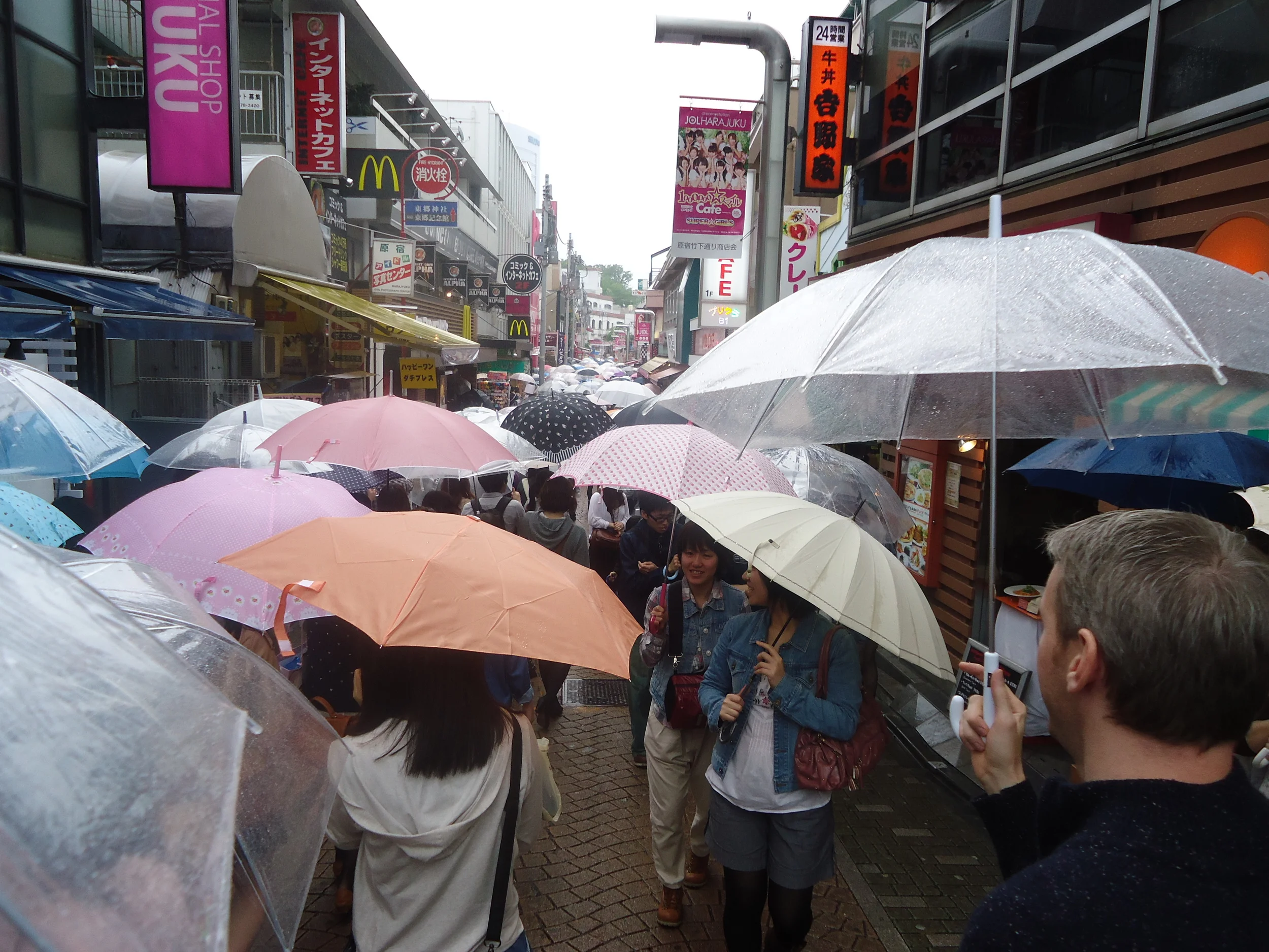 Harajuku in the rain