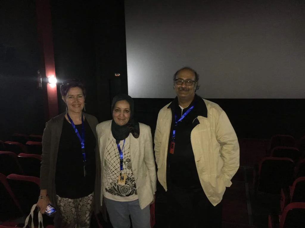 Producer/Editor Sara Maamouri and friends at the Ismailia 21st International Film Festival in Egypt