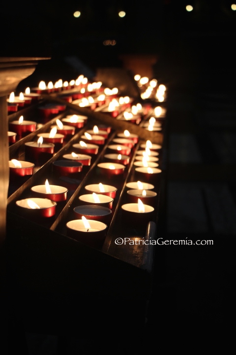 Lighting a Candle at Basilica of Santa Croce, Firenze