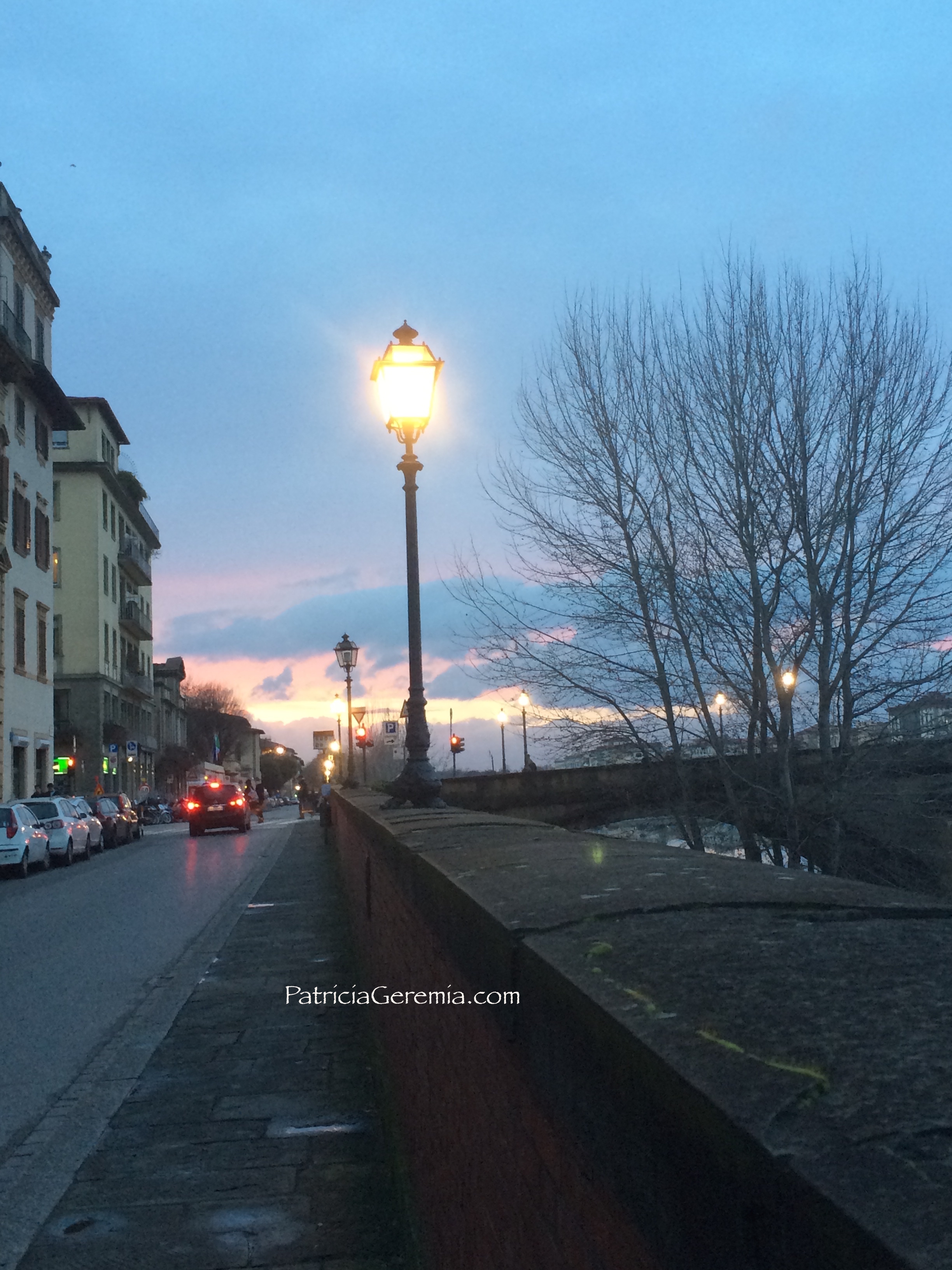 Walking along Arno at dusk.jpg