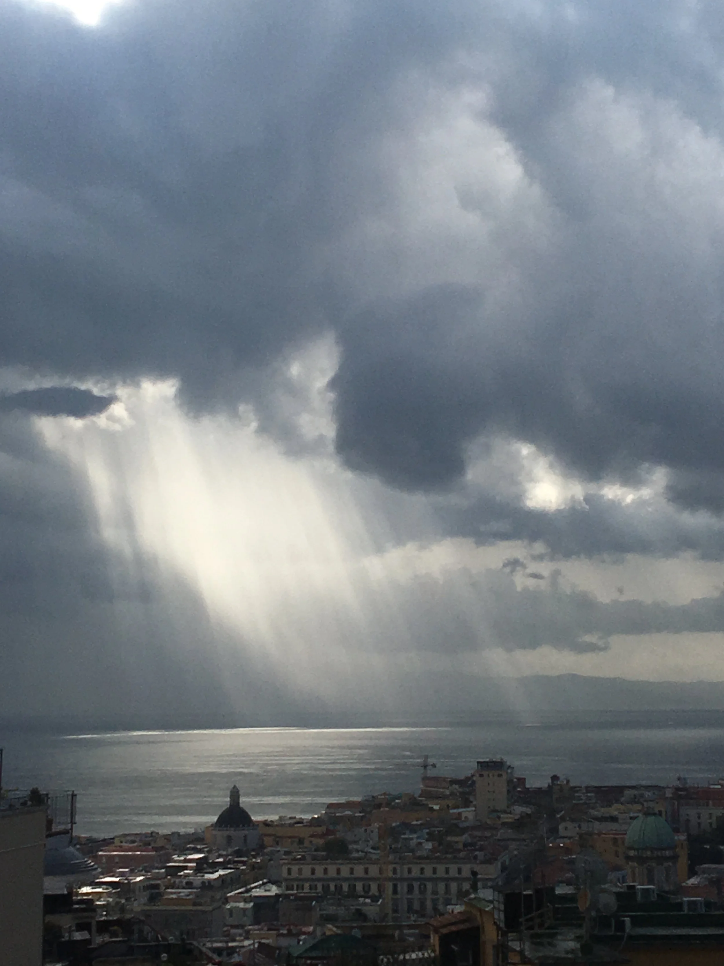 A break in the clouds and I do believe I heard angels sing. 