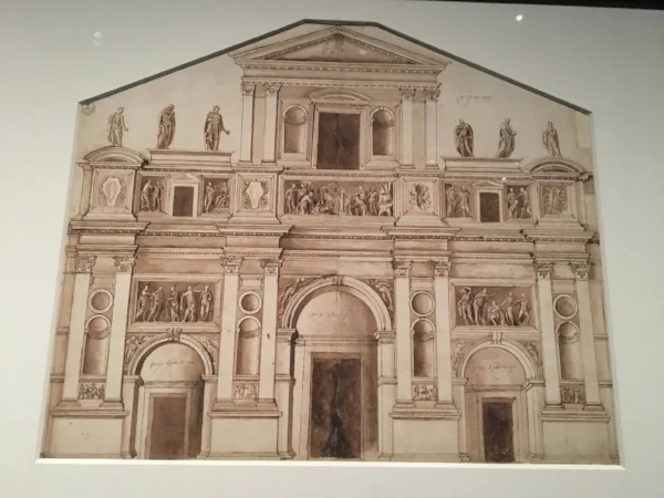 Rumor has it that Michelangelo started working on plans to design the façade. However, he was commissioned by Pope Leo X to paint the Sistine Chapel. Although, it's also said that the project was shelved because of budgetary reasons, Michelangelo wishing to use white Carrara marble rather than inexpensive marble. We know how he loved that white Carrara. Hello David!
