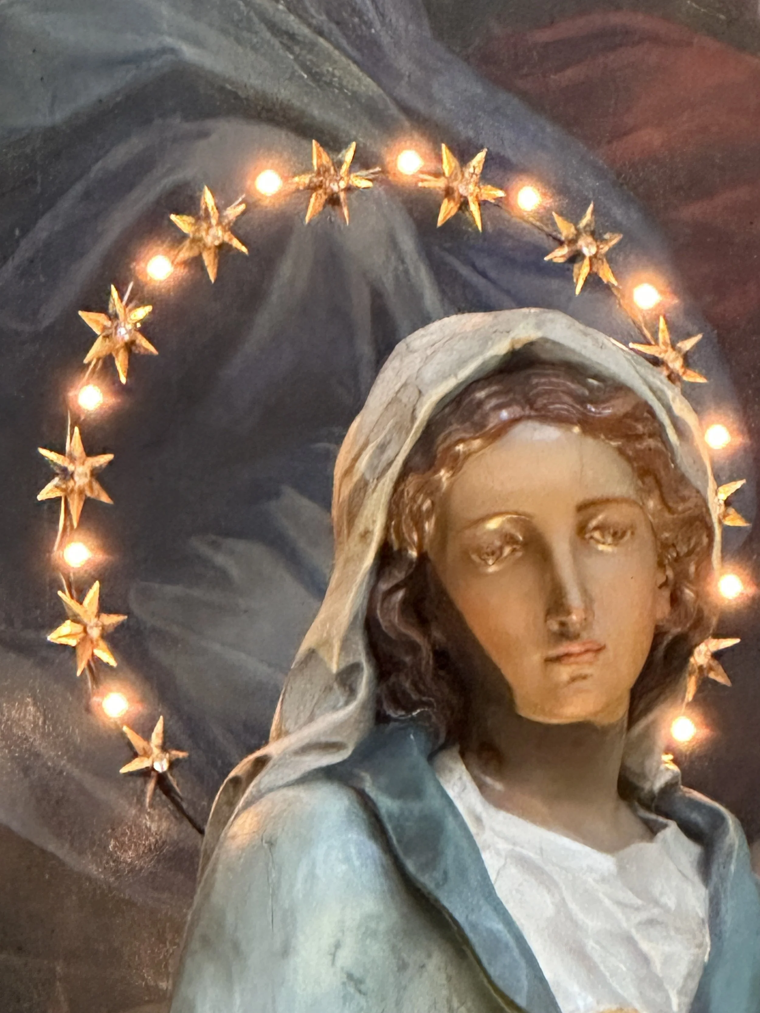 The Blessed Mother of Santa Croce: For decades, I’ve come to this quiet corner of Santa Croce. In moments of uncertainty, I light a candle, lay down my confusion, and open myself to Mother Mary’s gentle guidance. Firenze - Florence