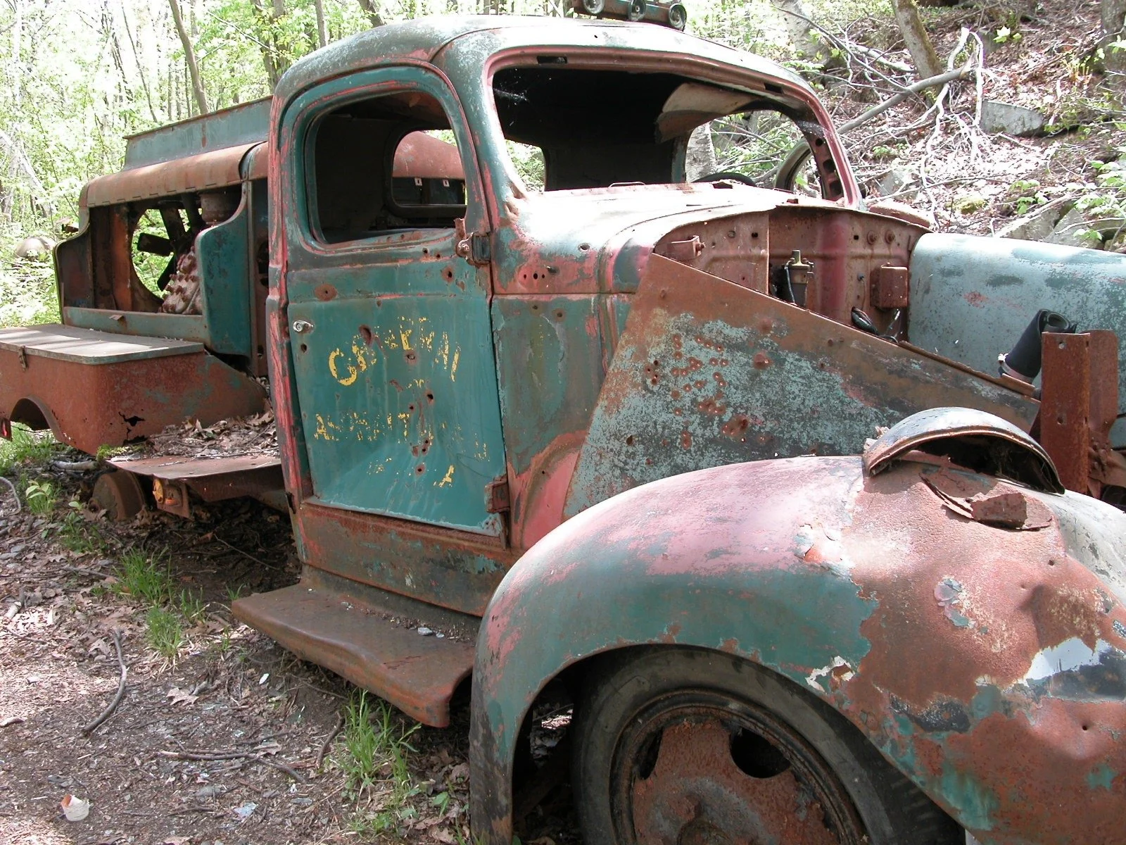 Quarry Truck — The Sentinel: Once the workhorse of this Berkshires quarry, this truck stands firm and scarred—its metal worn but its strength unmistakable.
