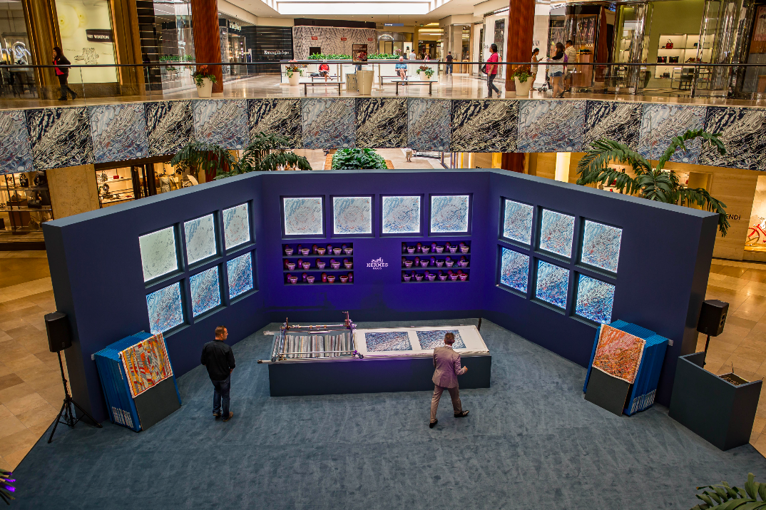 Hermes Silk Printing Exhibition & Demonstration