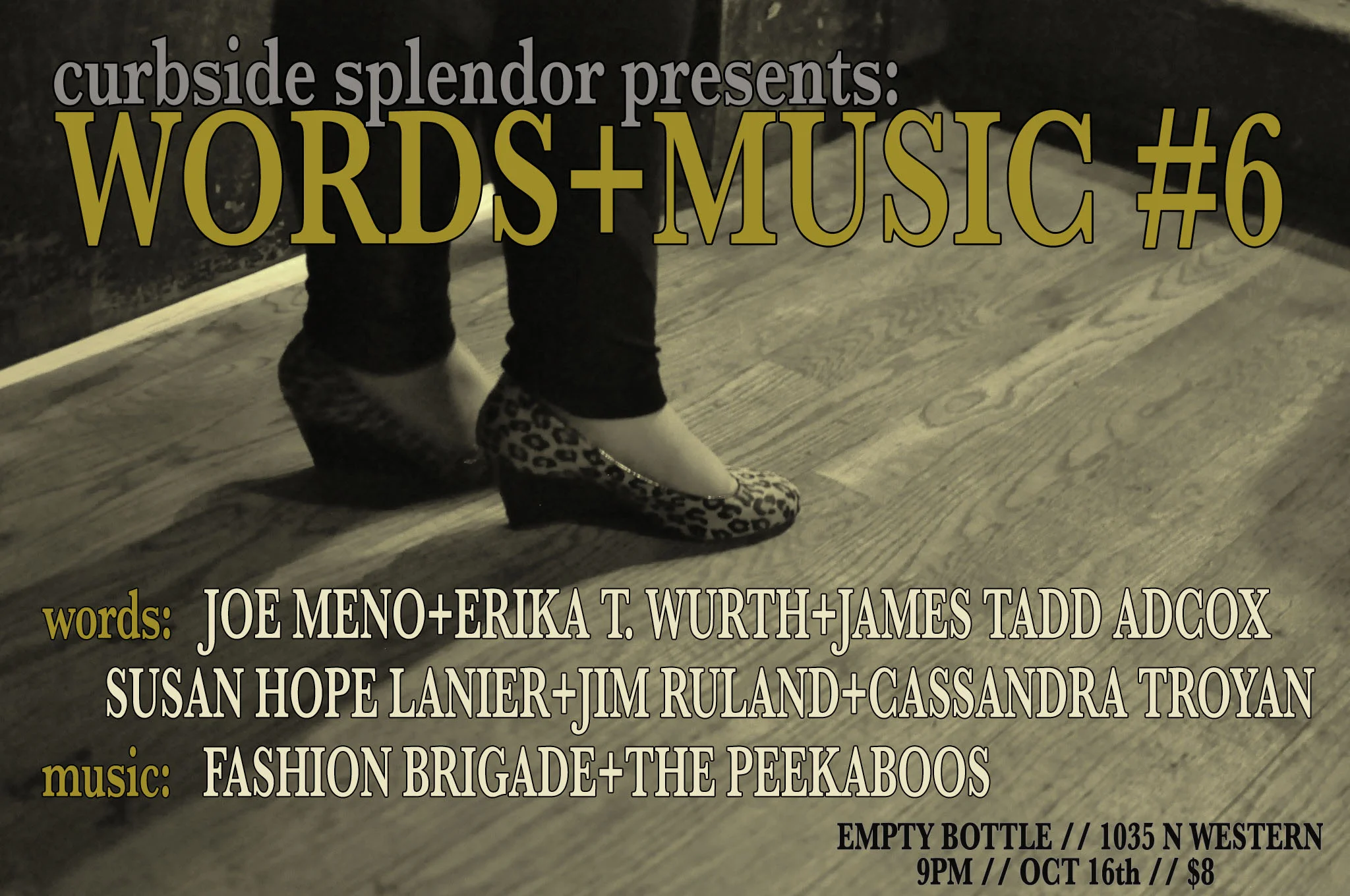 Words + Music #6 / October 16th