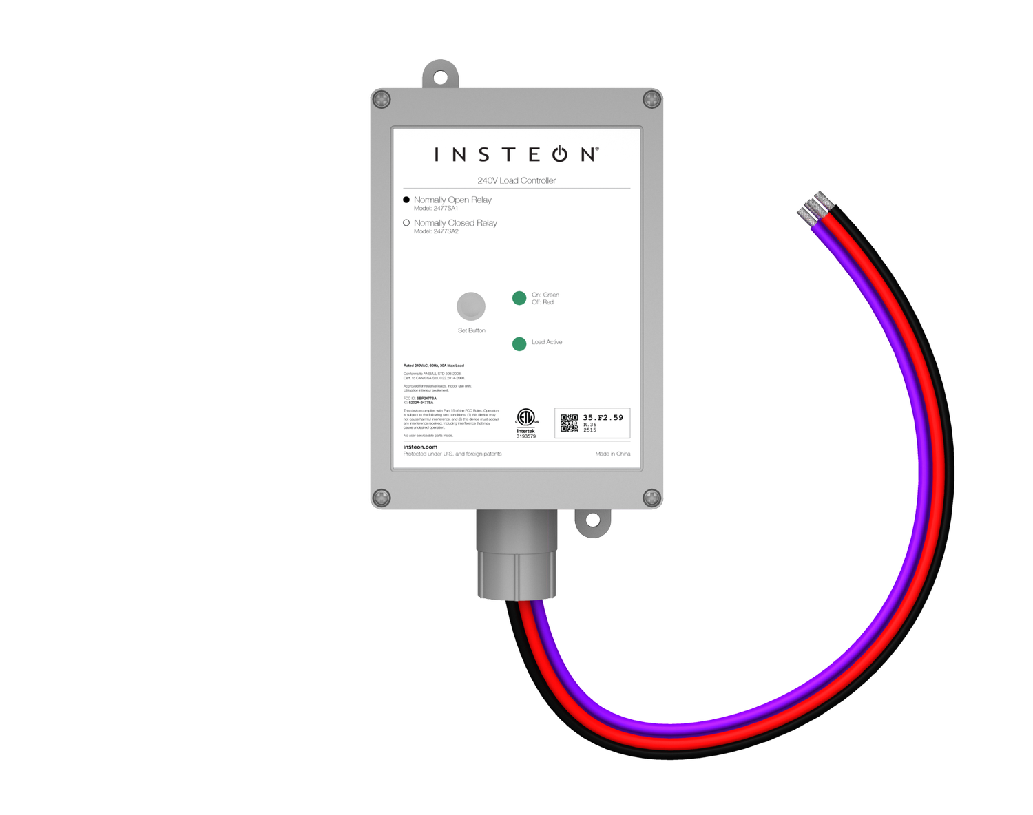 Load Controller Port 240V Load Controller