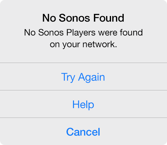 Sonos Player Not Found During Initial Setup — Insteon