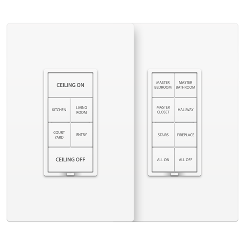 Ivory 8 Button Change Kit for KeypadLinc 