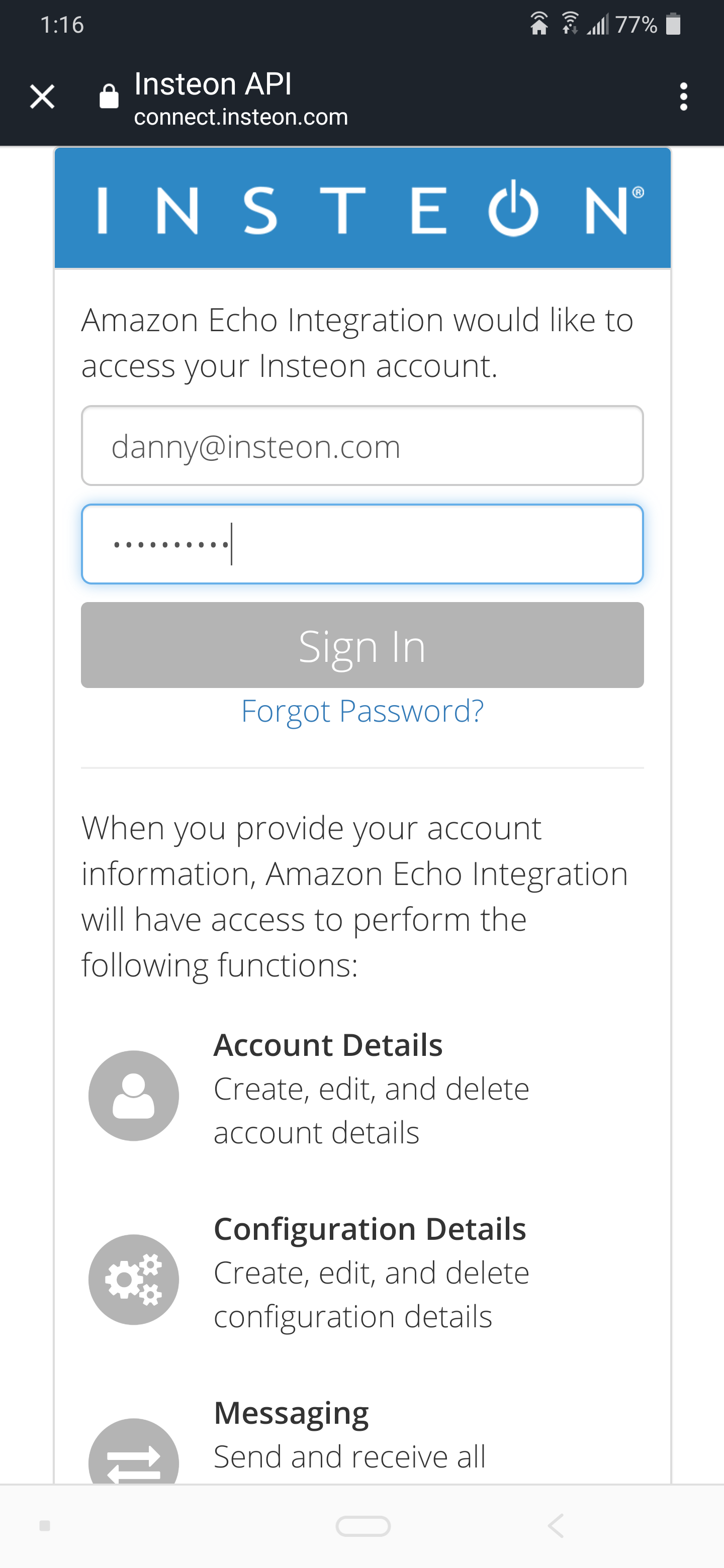 does insteon work with alexa