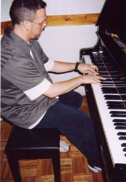 Working on an arrangement in Unique Recording NYC