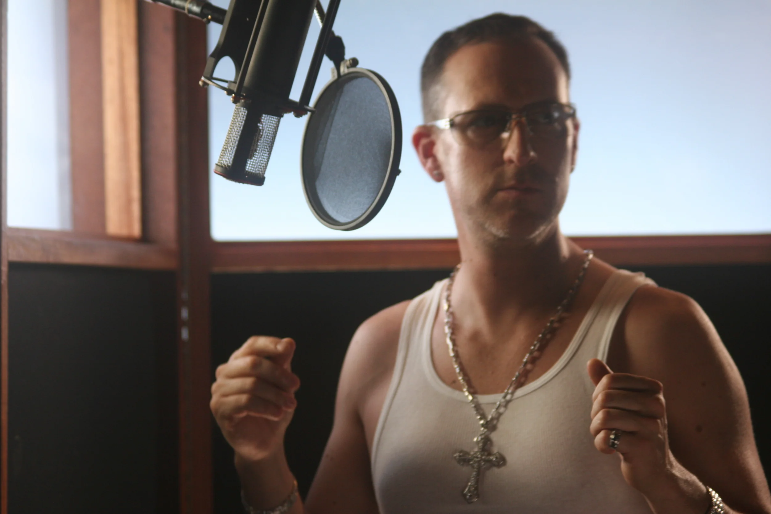    Doing Vocals for Victoria Secret Session...... 