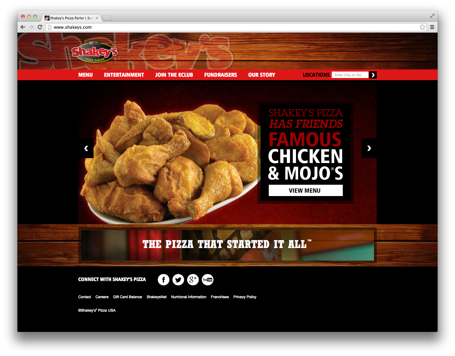 Shakeys-Browser-Home