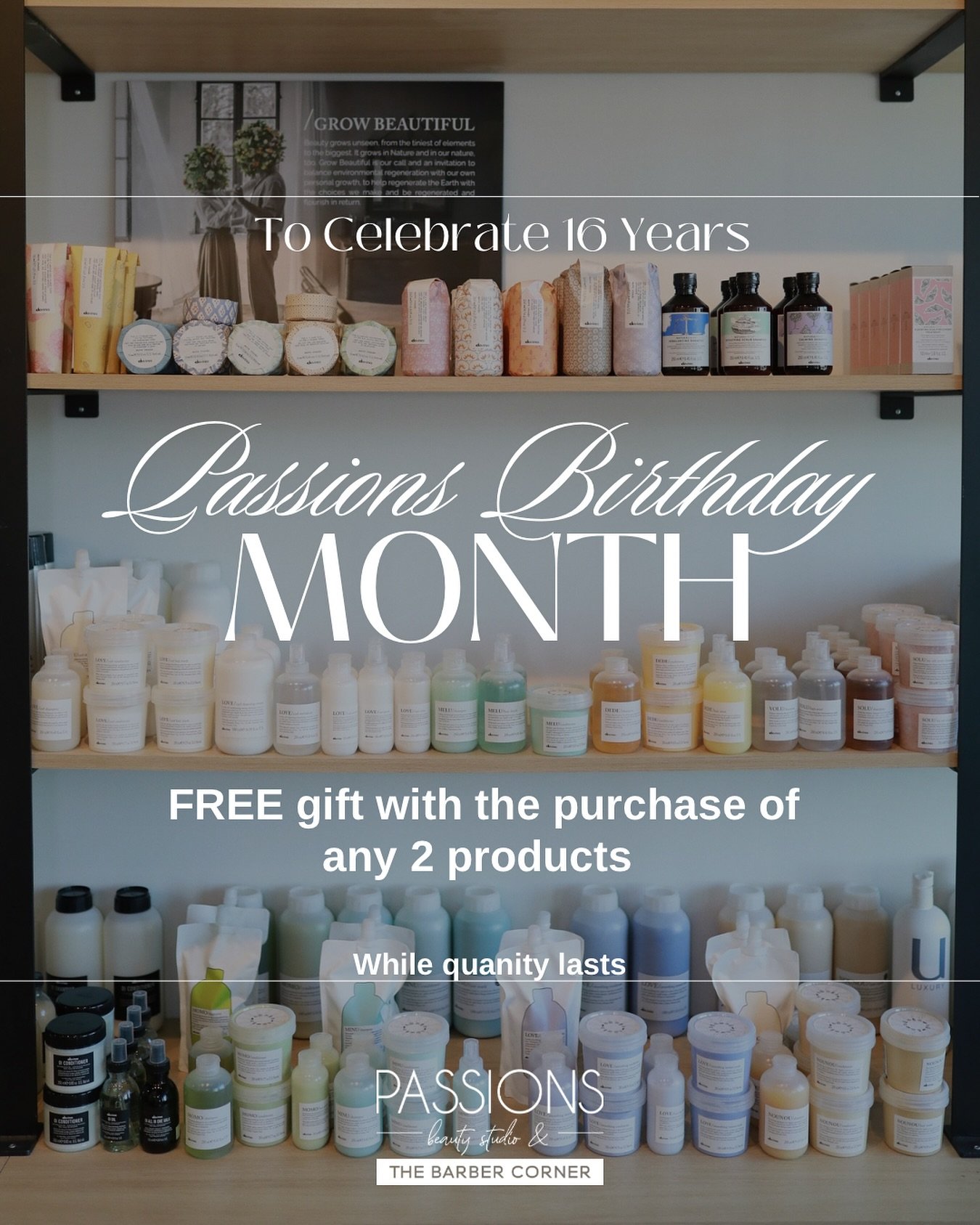 To celebrate 16 years of buisness✨
Birthday Month SPECIAL 

FREE gift with the Purchase any 2 products

*while quantity&rsquo;s last