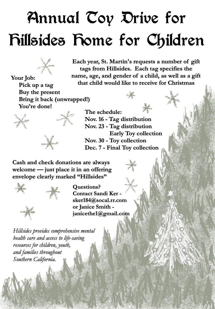 Annual Hillsides Toy Drive