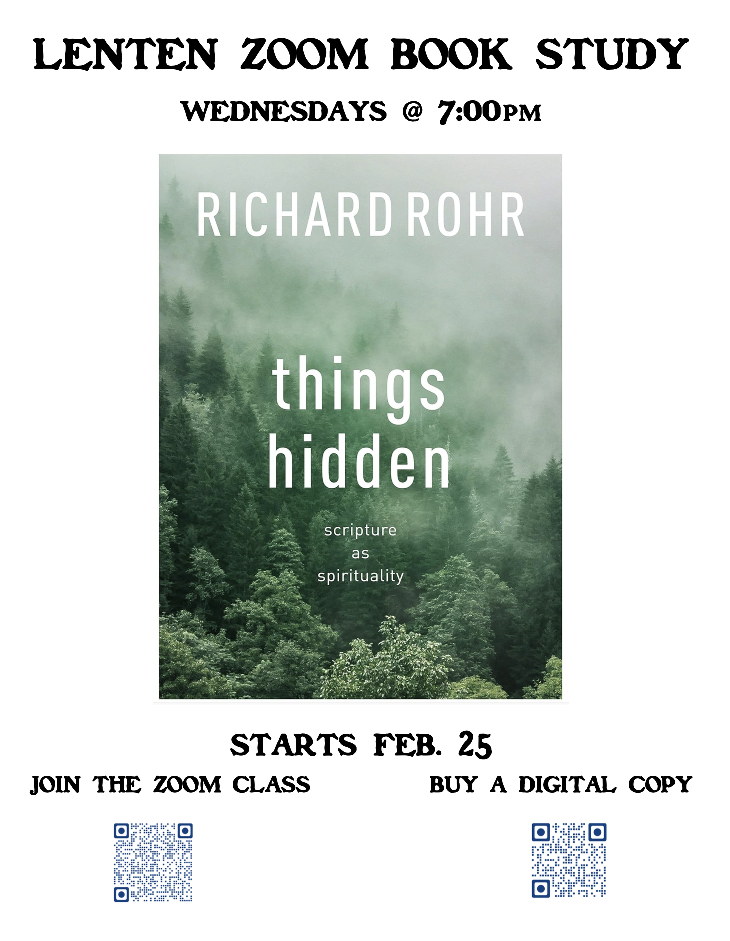 Lenten Book Study on Zoom