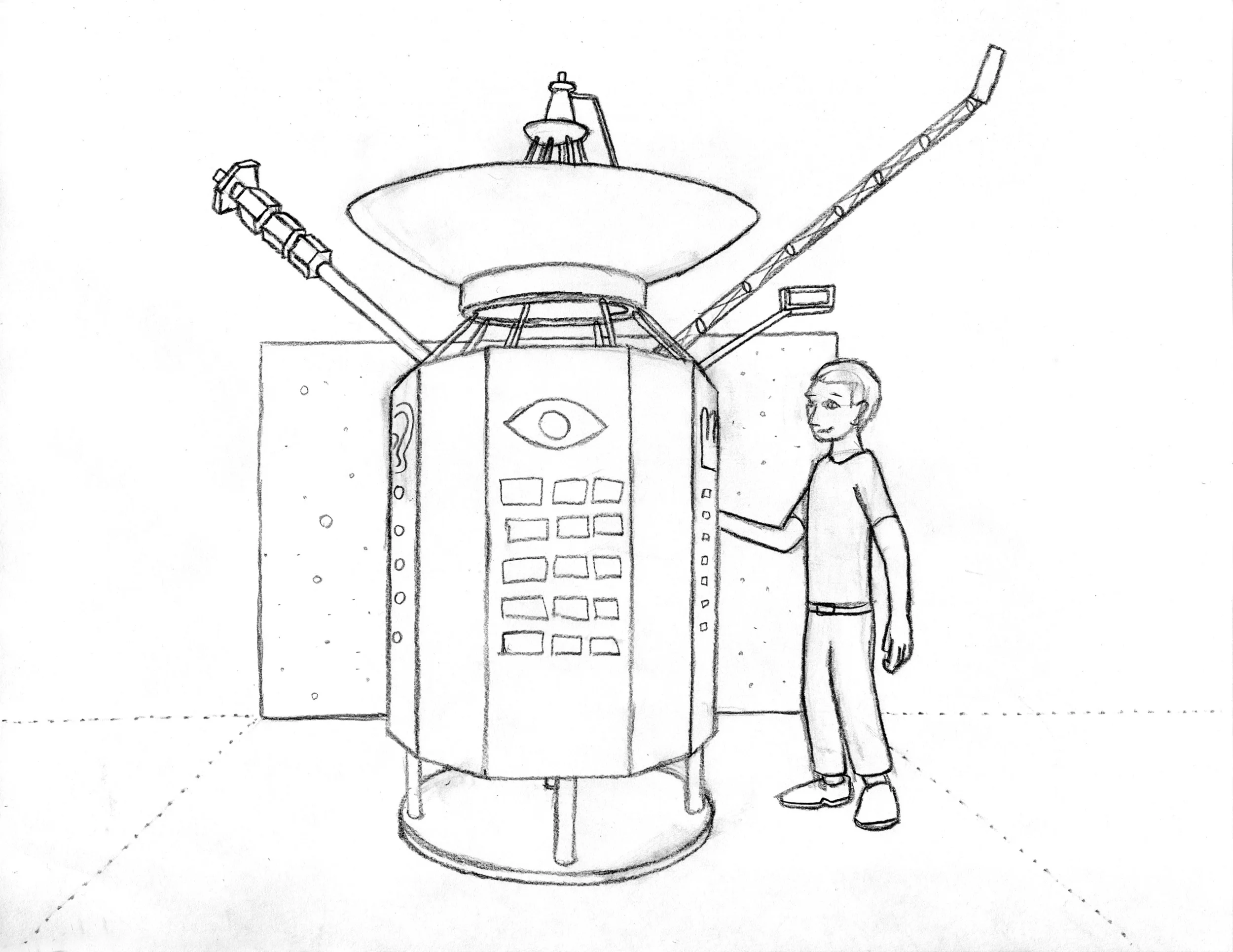 Here's a quick sketch of what I first envisioned. Naturally, it's subject to change.