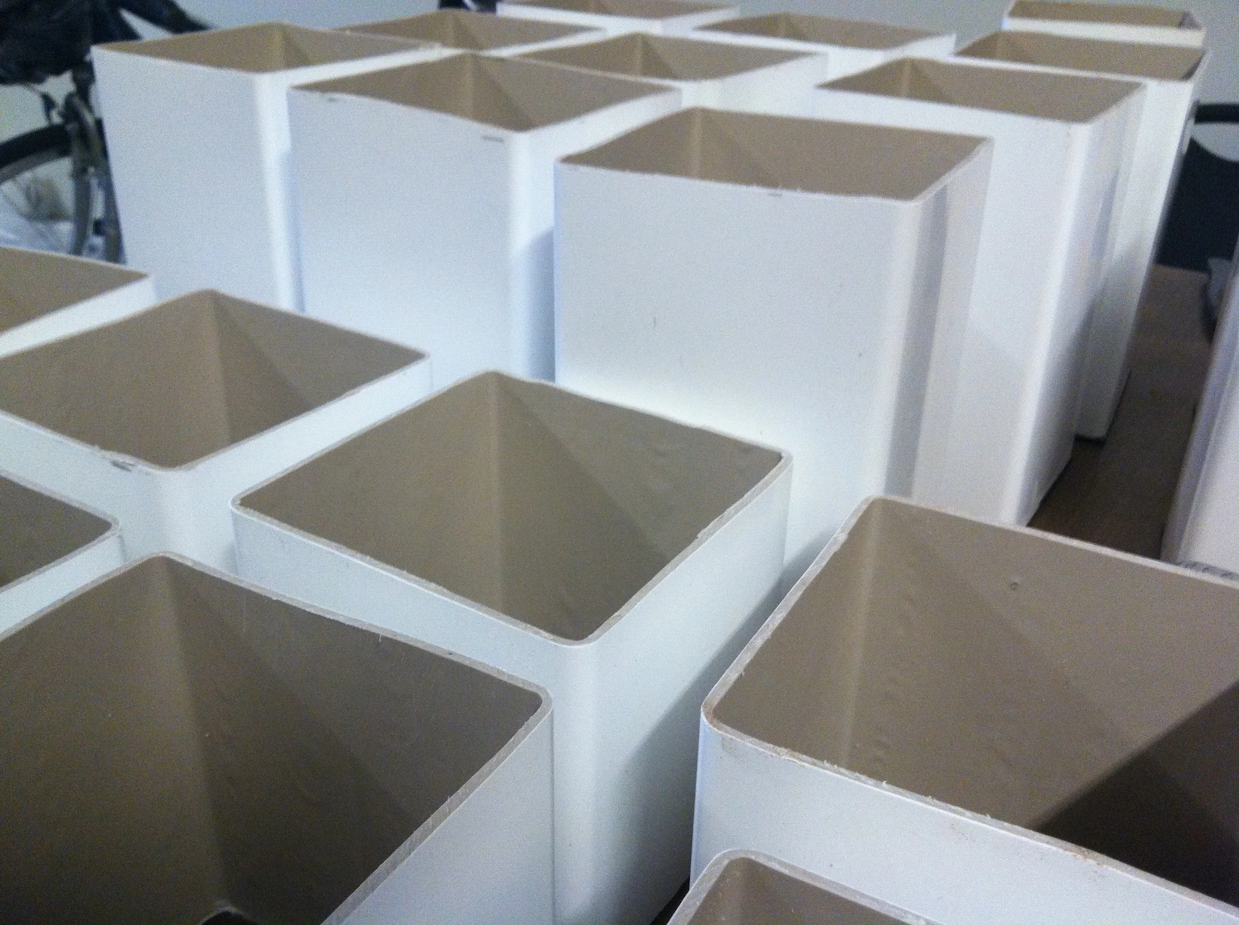 Here are the pigeonholes. Note the varying depths.