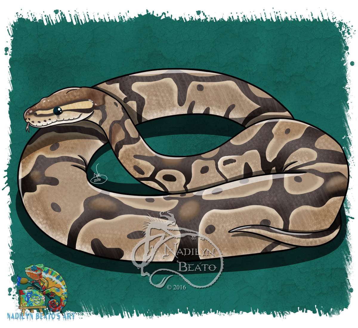 Ghost Ball Python 