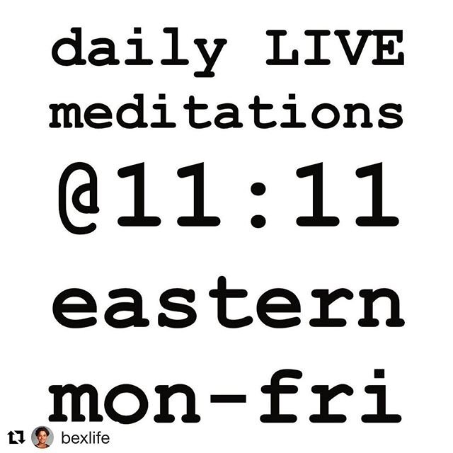 #amplifymelanatedvoices
#Repost @bexlife with @get_repost
・・・
My community is my medicine. And community is about connection.

Connect with me live every Mon-Friday at 11:11 am eastern for meditations that are also conversations for your brain and sp